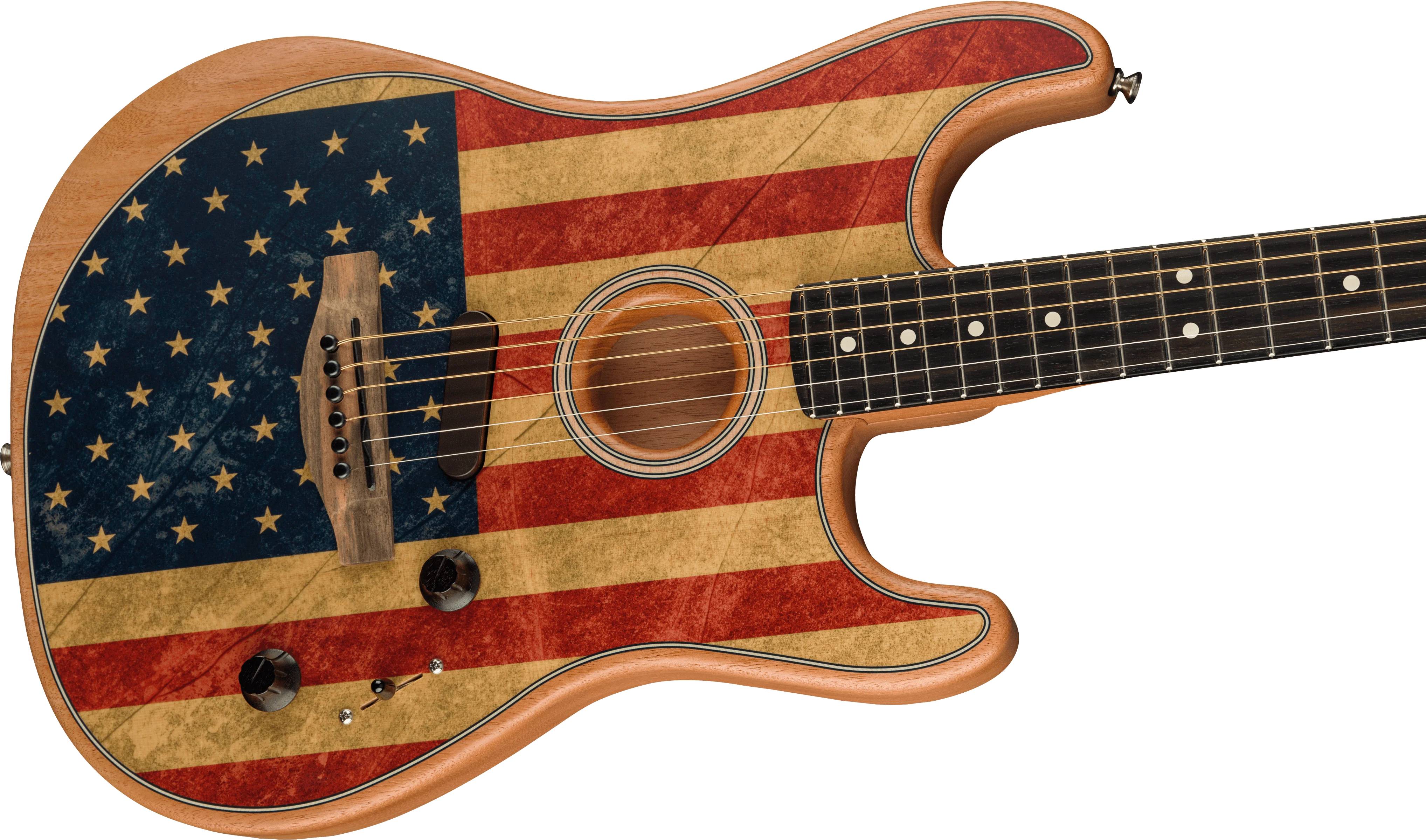 Fender Limited Edition American Acoustasonic Stratocaster American Flag In Stock - Image 4