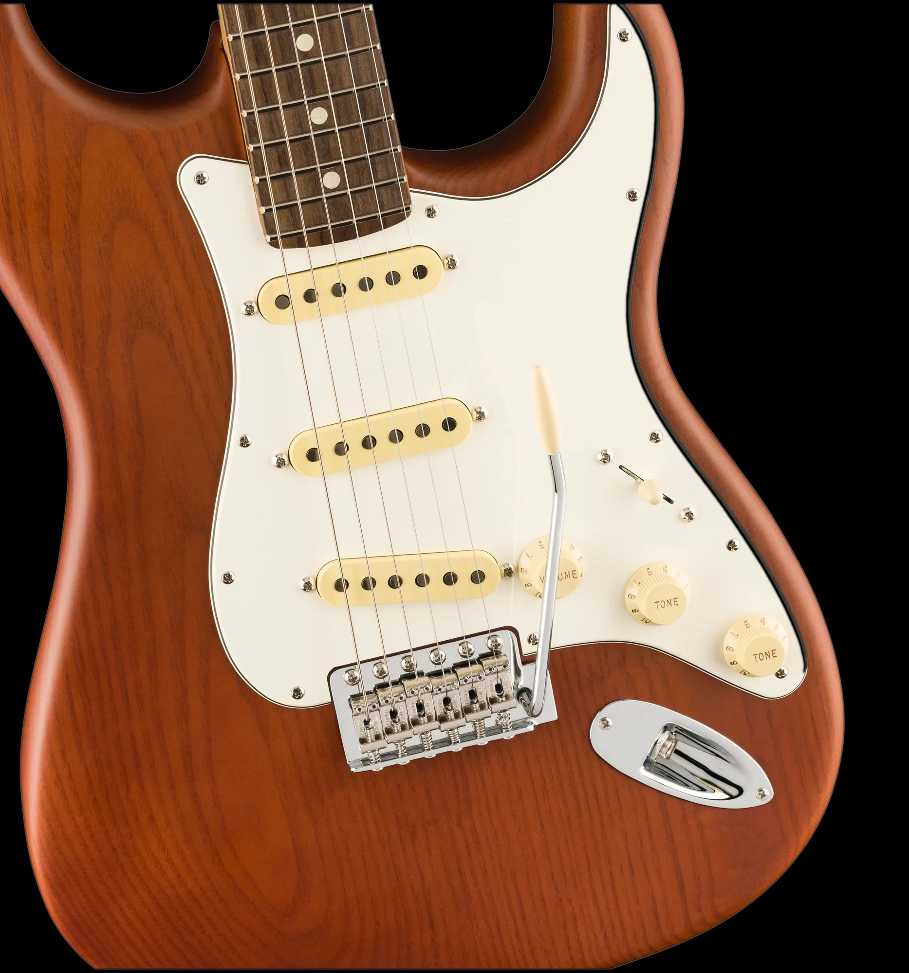 Fender Limited Edition American Performer Timber Stratocaster Sassafras Mocha With Gig Bag - Image 4