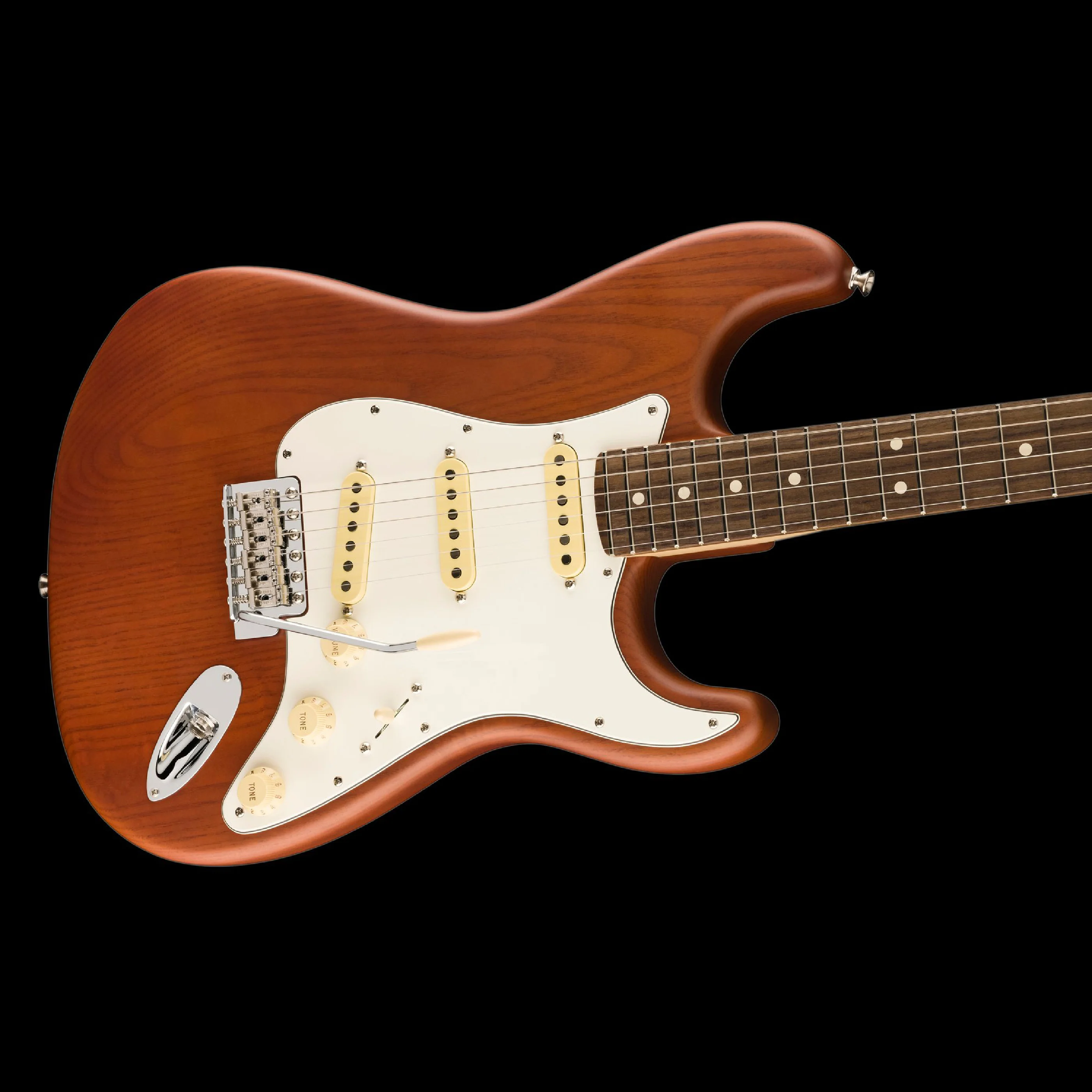Fender Limited Edition American Performer Timber Stratocaster Sassafras Mocha With Gig Bag - Image 5