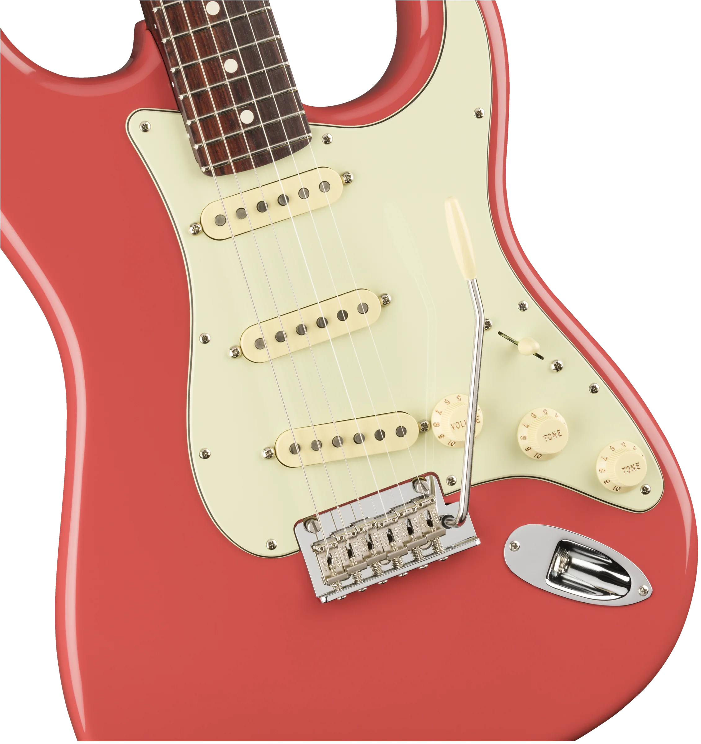 Fender Limited Edition American Professional Stratocaster Solid Rosewood Neck Fiesta Red Electric Guitar - Image 3