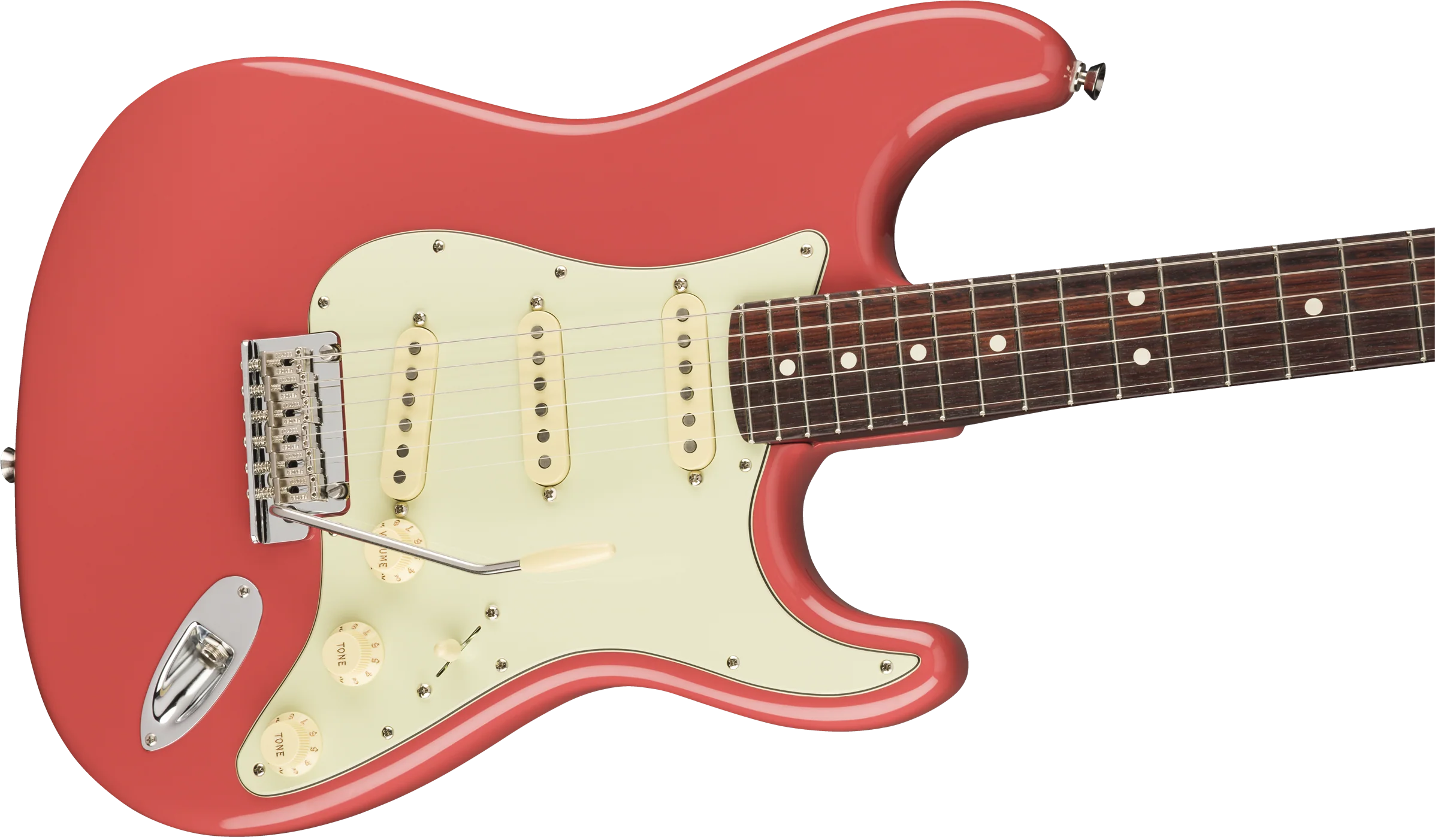 Fender Limited Edition American Professional Stratocaster Solid Rosewood Neck Fiesta Red Electric Guitar - Image 4