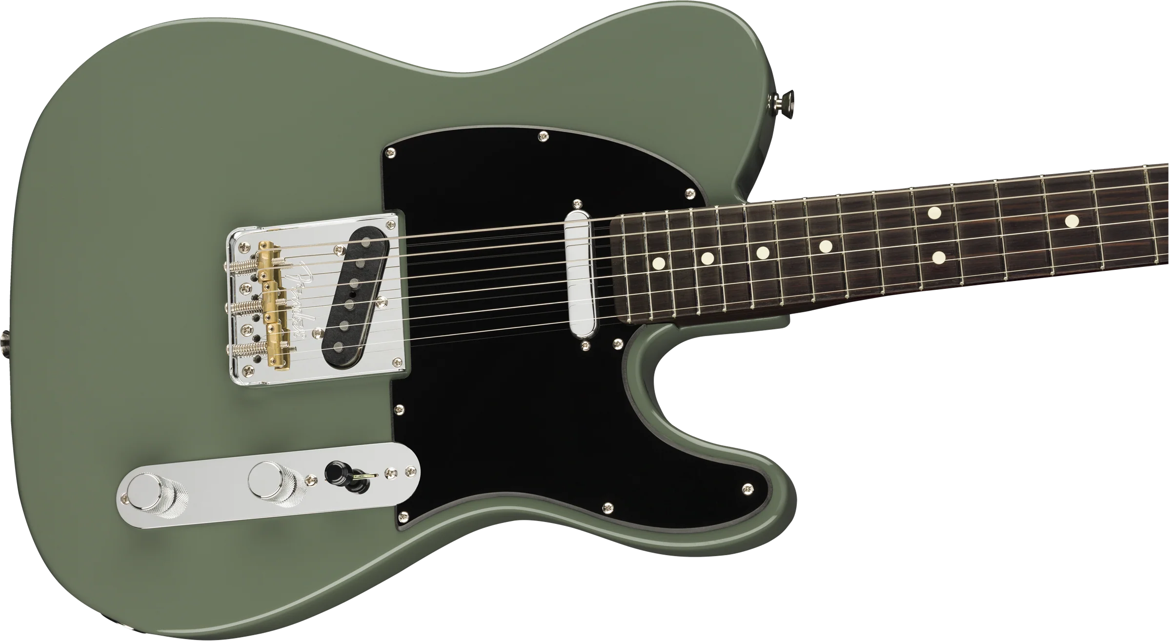 Fender Limited Edition American Professional Telecaster Solid Rosewood Neck Antique Olive Electric Guitar - Image 4
