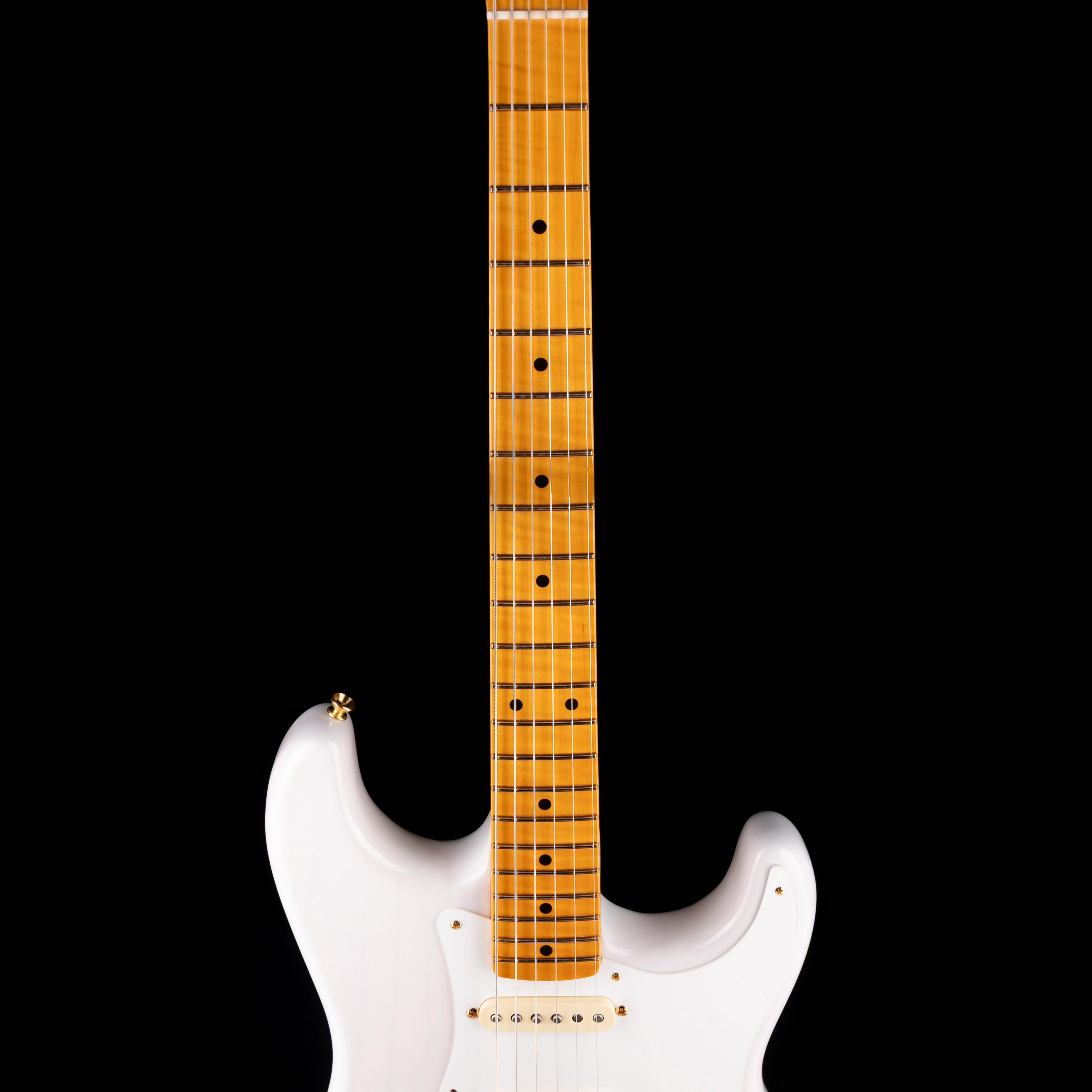 Fender Limited Edition American Vintage II 1957 Stratocaster Flame White Blonde With Case - Image 7