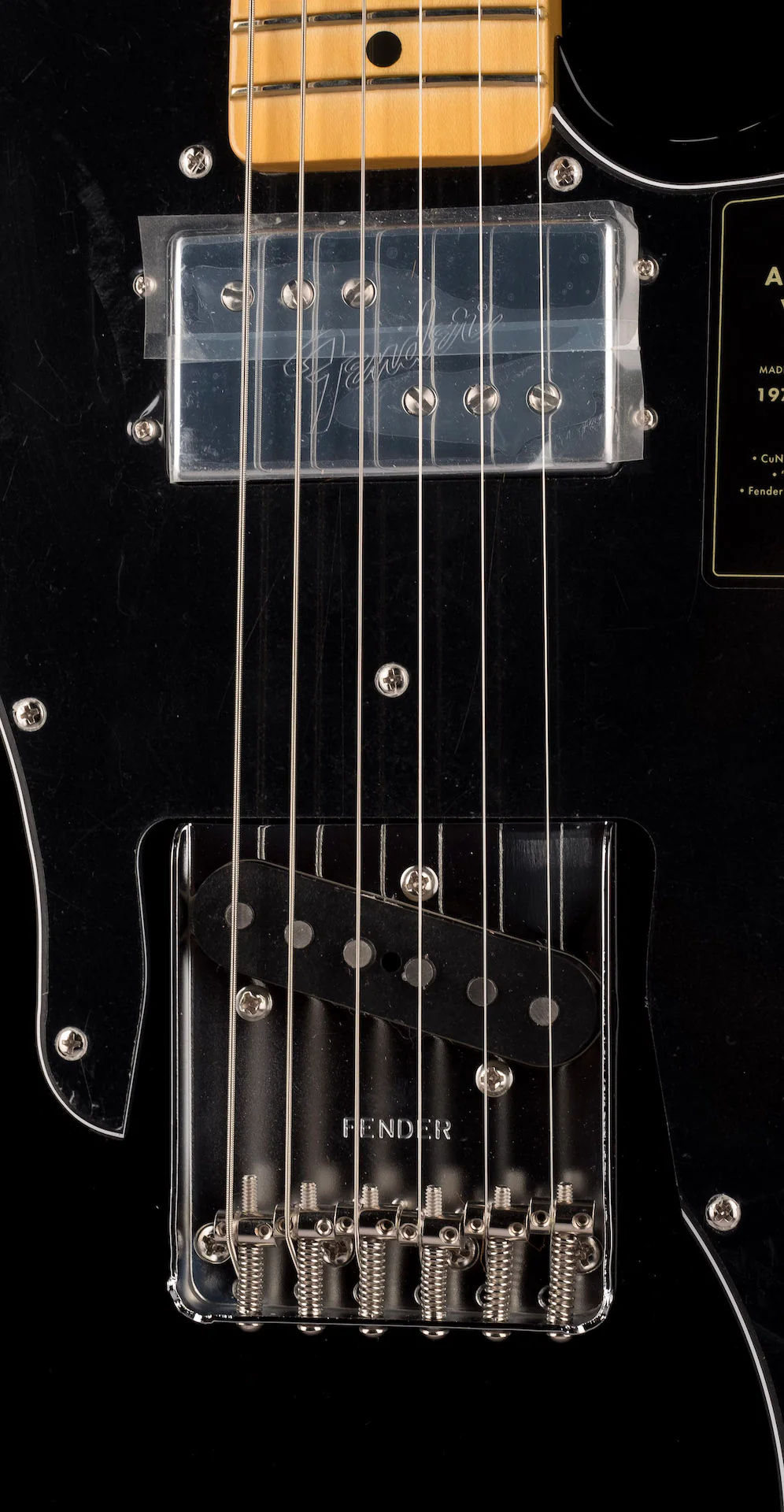 Fender Limited Edition American Vintage II 1977 Black Telecaster Custom With Case - Image 7