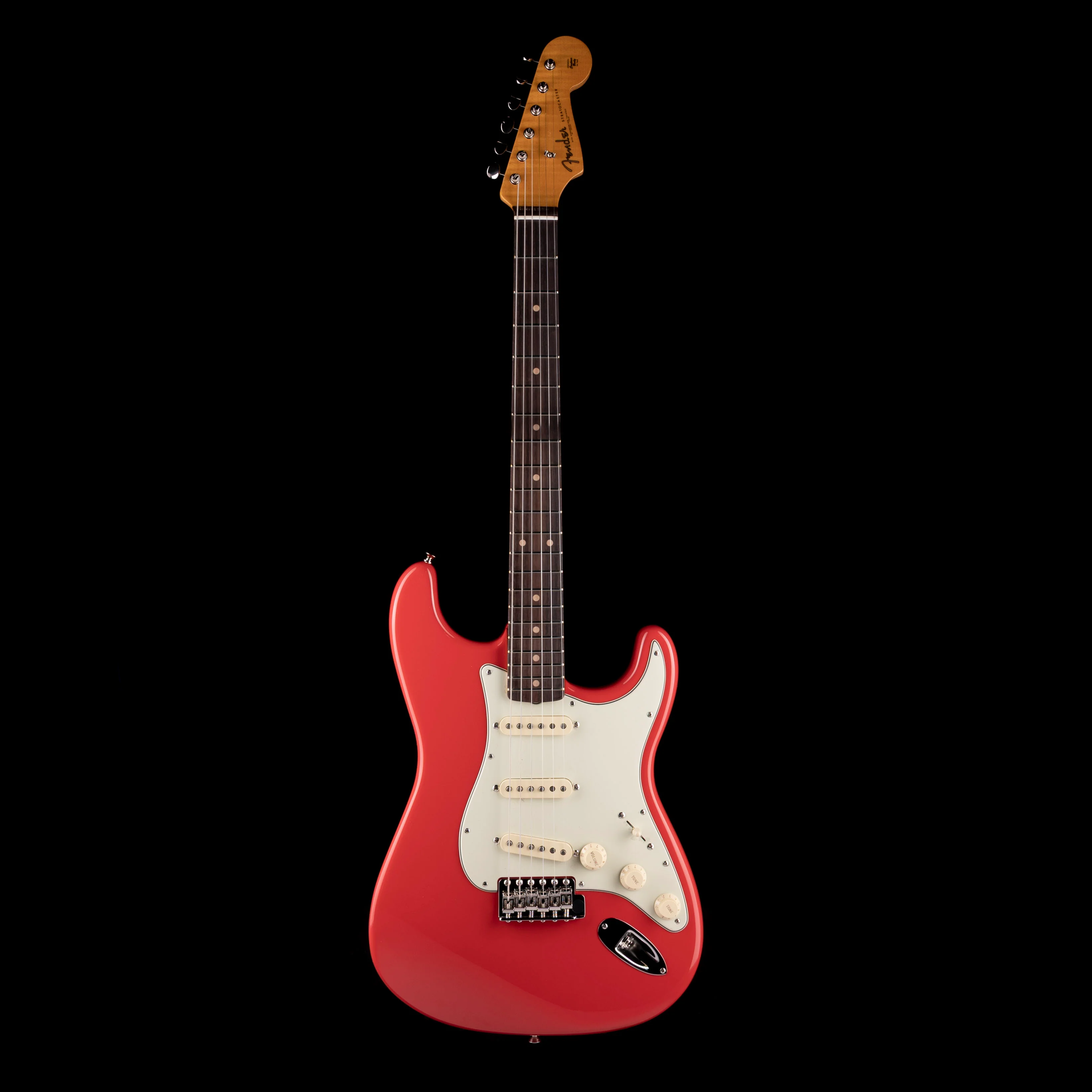 Fender Limited Edition American Vintage II 1961 Stratocaster AAA Flame Maple Fiesta Red With Case - Image 2