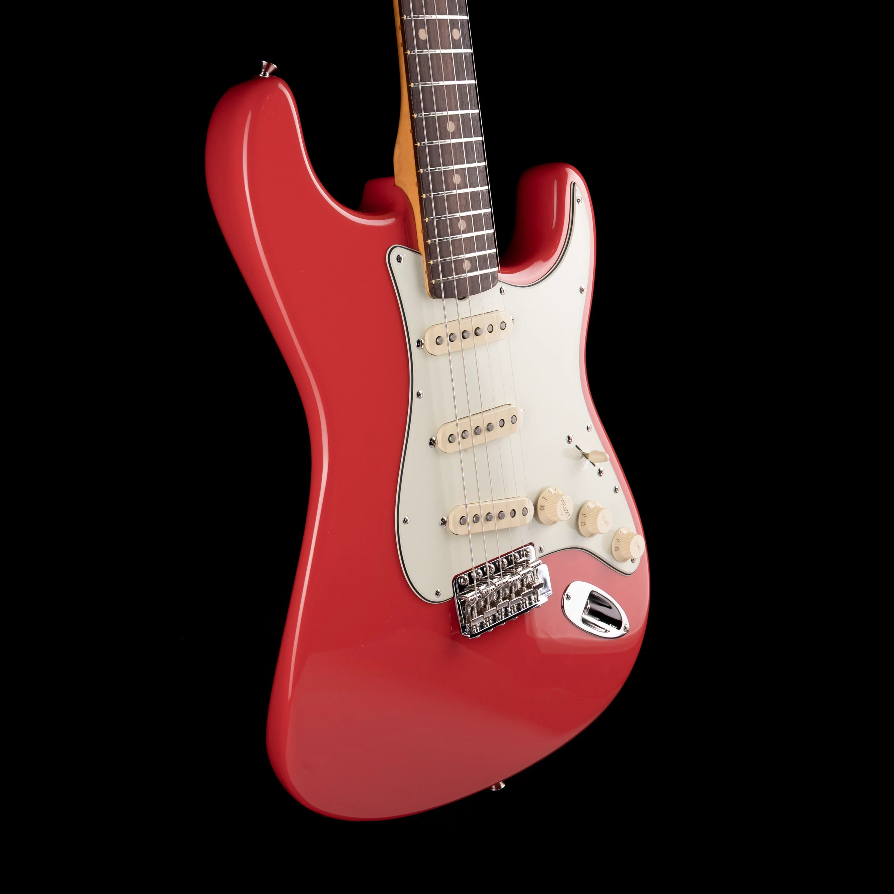 Fender Limited Edition American Vintage II 1961 Stratocaster AAA Flame Maple Fiesta Red With Case - Image 6
