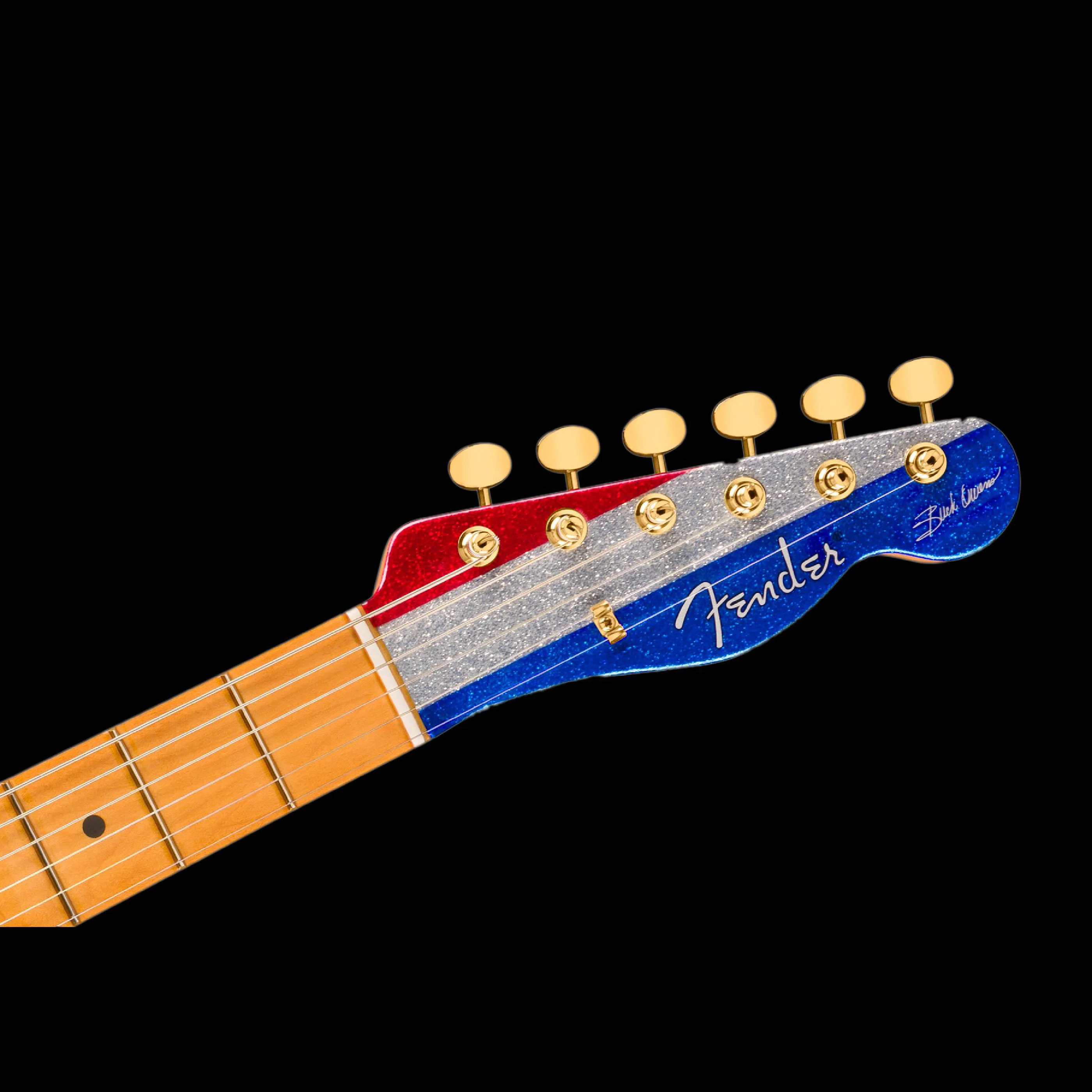 Fender Limited Edition Artist Series Buck Owens Telecaster Red Silver & Blue Sparkle W/ Gig Bag Demo - Image 6