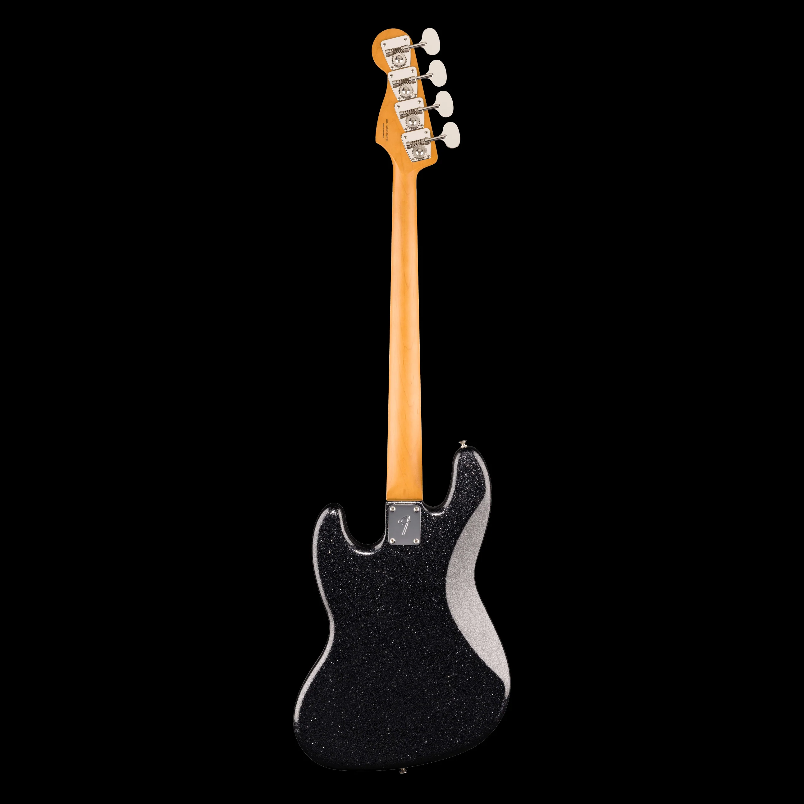Fender Limited-Edition Gold Foil Jazz Bass Black Sparkle With Gig Bag - Image 3