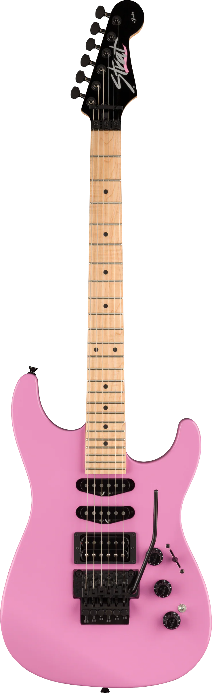 Fender Limited Edition HM Strat Maple Fingerboard Flash Pink Electric Guitar - Image 2
