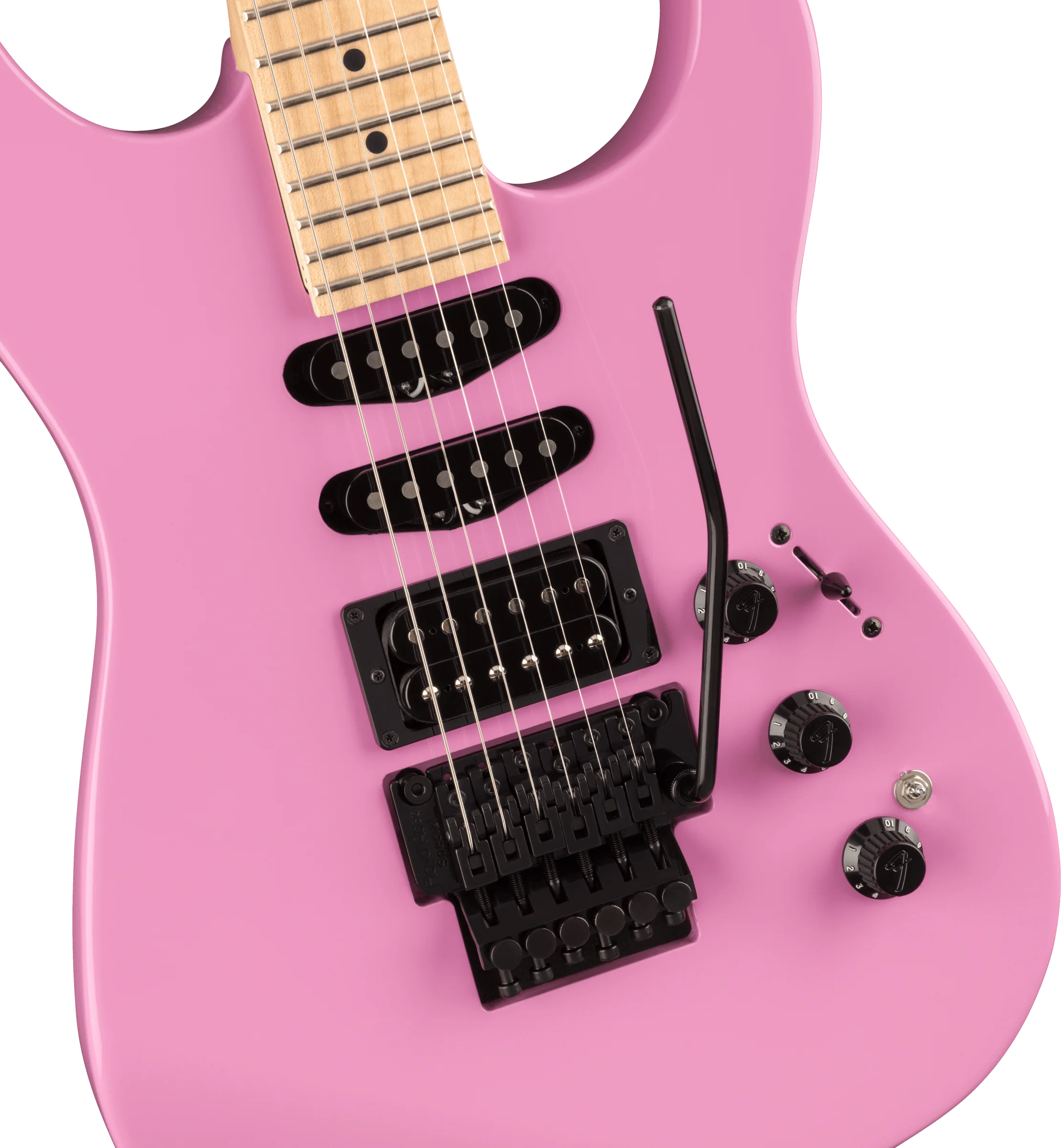 Fender Limited Edition HM Strat Maple Fingerboard Flash Pink Electric Guitar - Image 3