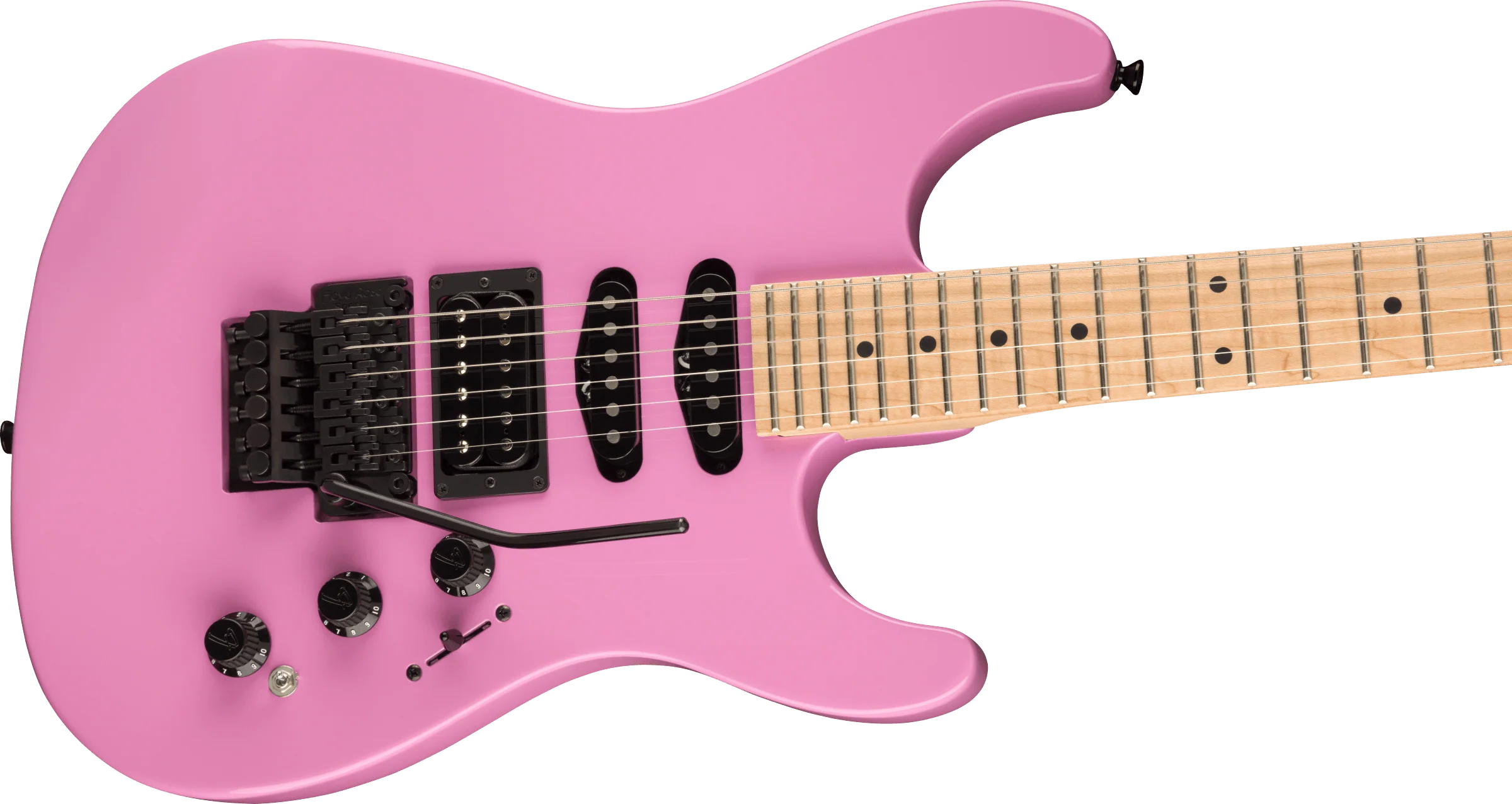 Fender Limited Edition HM Strat Maple Fingerboard Flash Pink Electric Guitar - Image 4