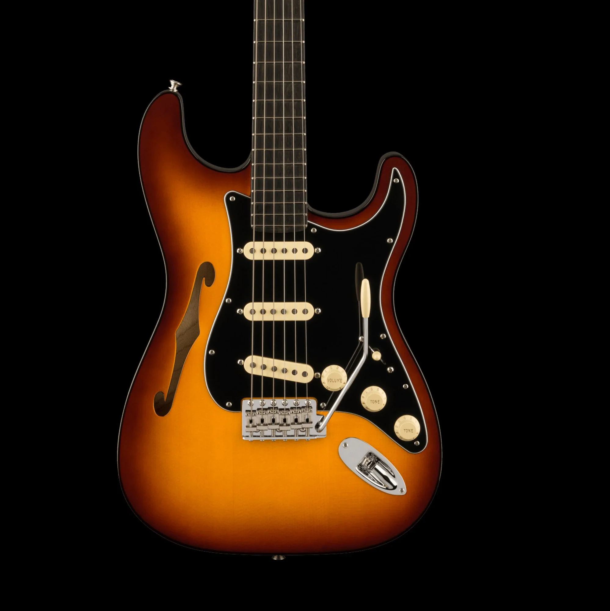 Fender Limited Edition Suona Stratocaster Thinline Ebony Fingerboard Violin Burst