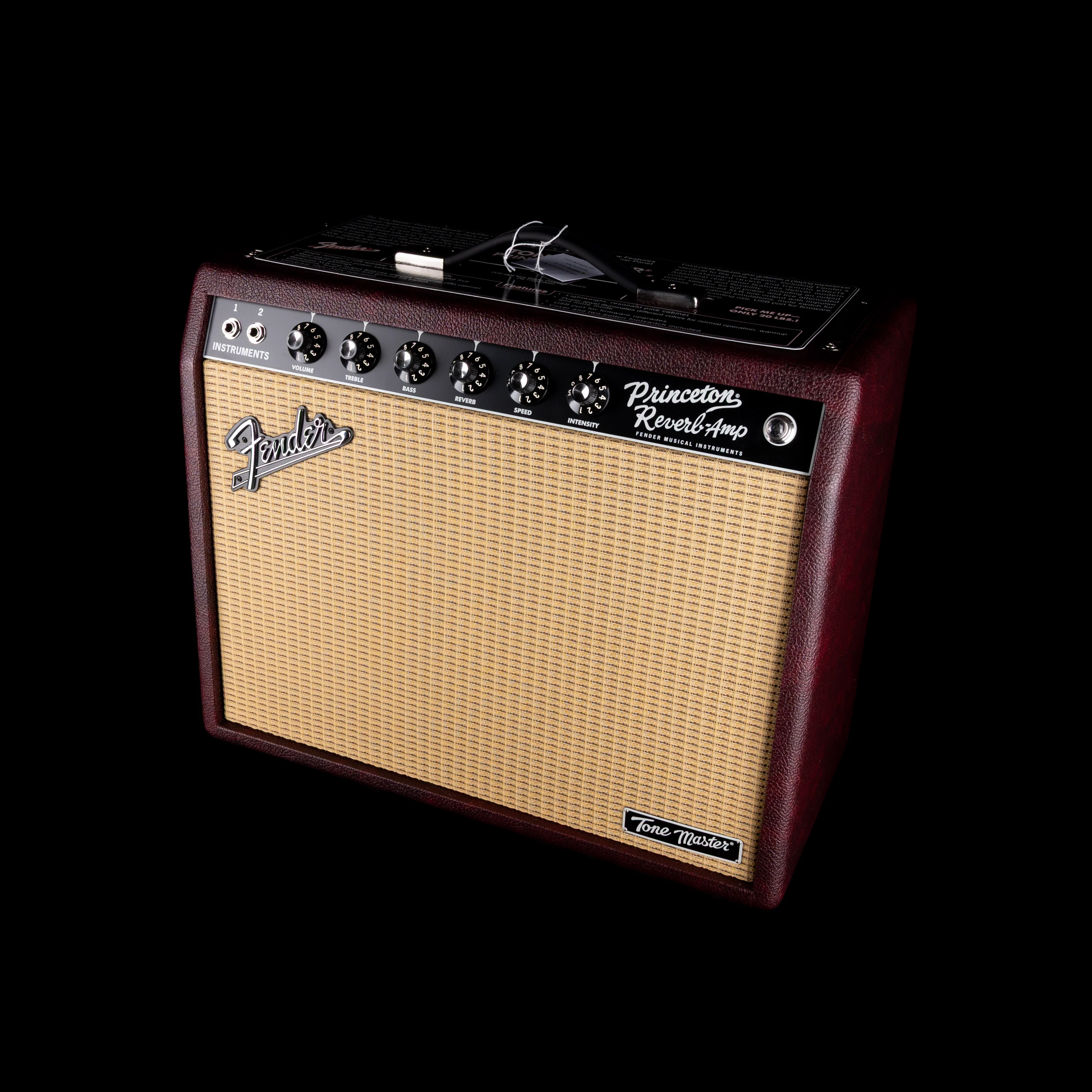 Fender Limited Edition Tone Master Princeton Wine Guitar Amp Combo - Image 3