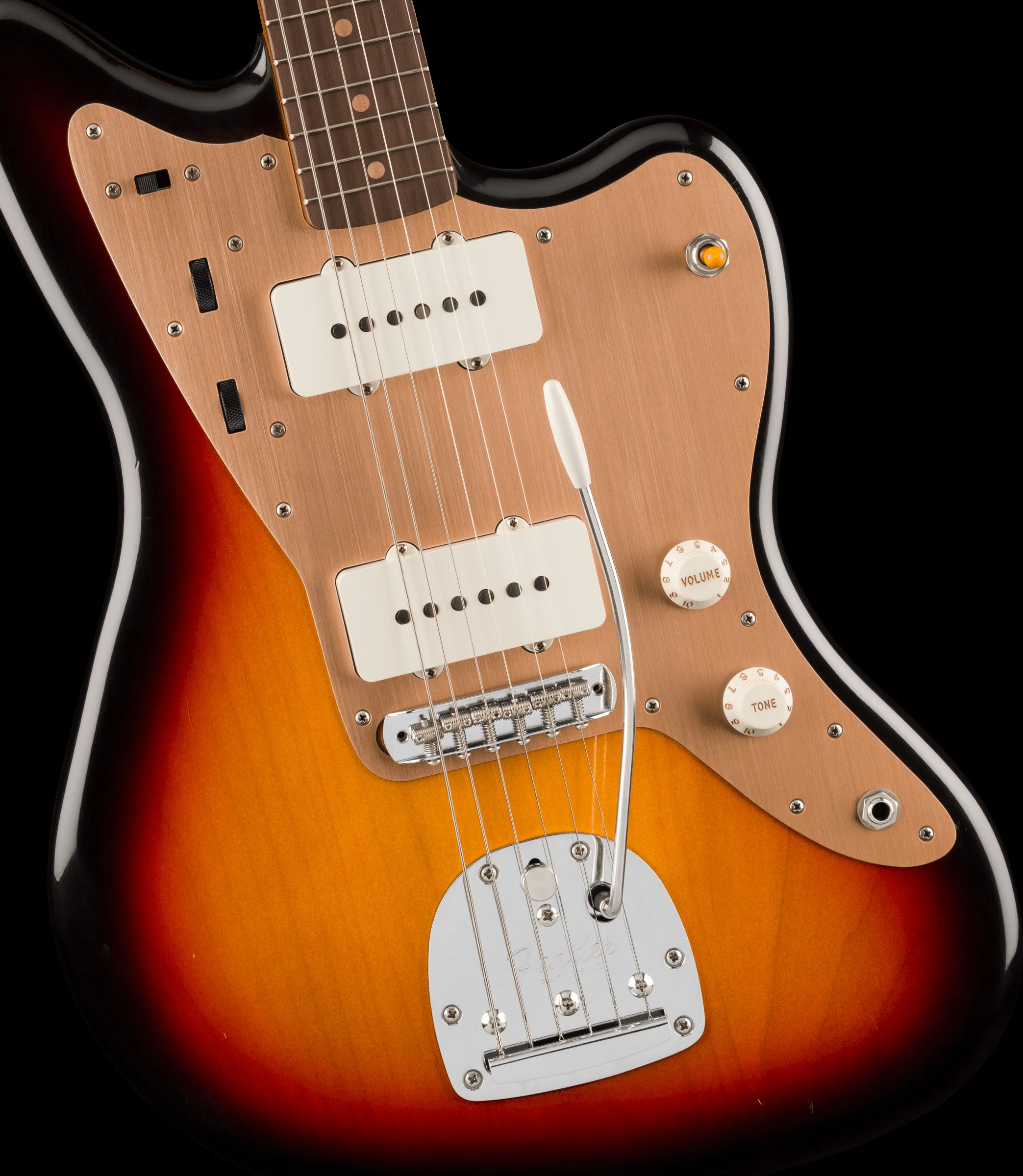 Fender Limited Edition Vintera II Road Worn '50s Jazzmaster 3-Color Sunburst with Case - Image 4