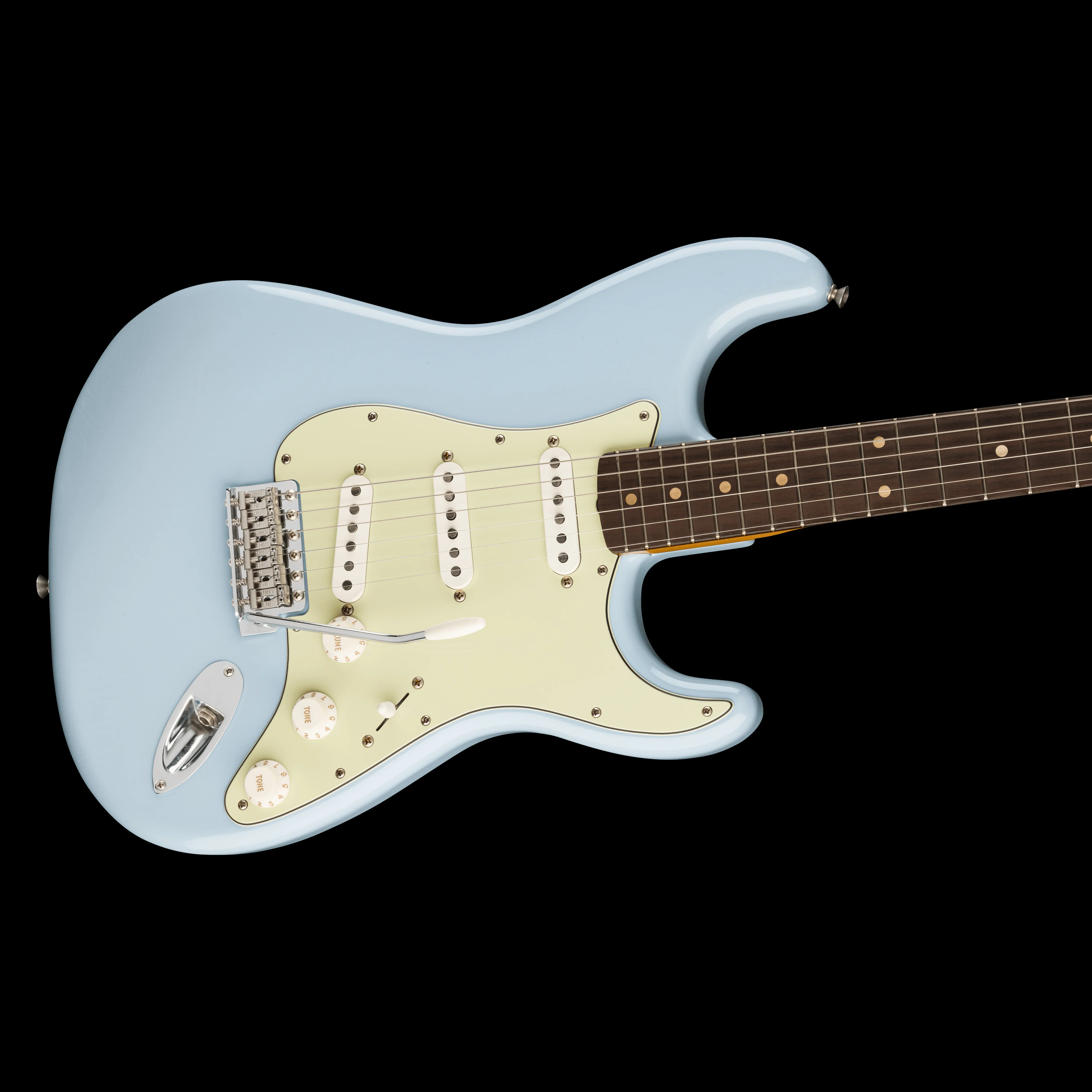 Fender Limited Edition Vintera II Road Worn '60s Stratocaster Sonic Blue with Case - Image 3