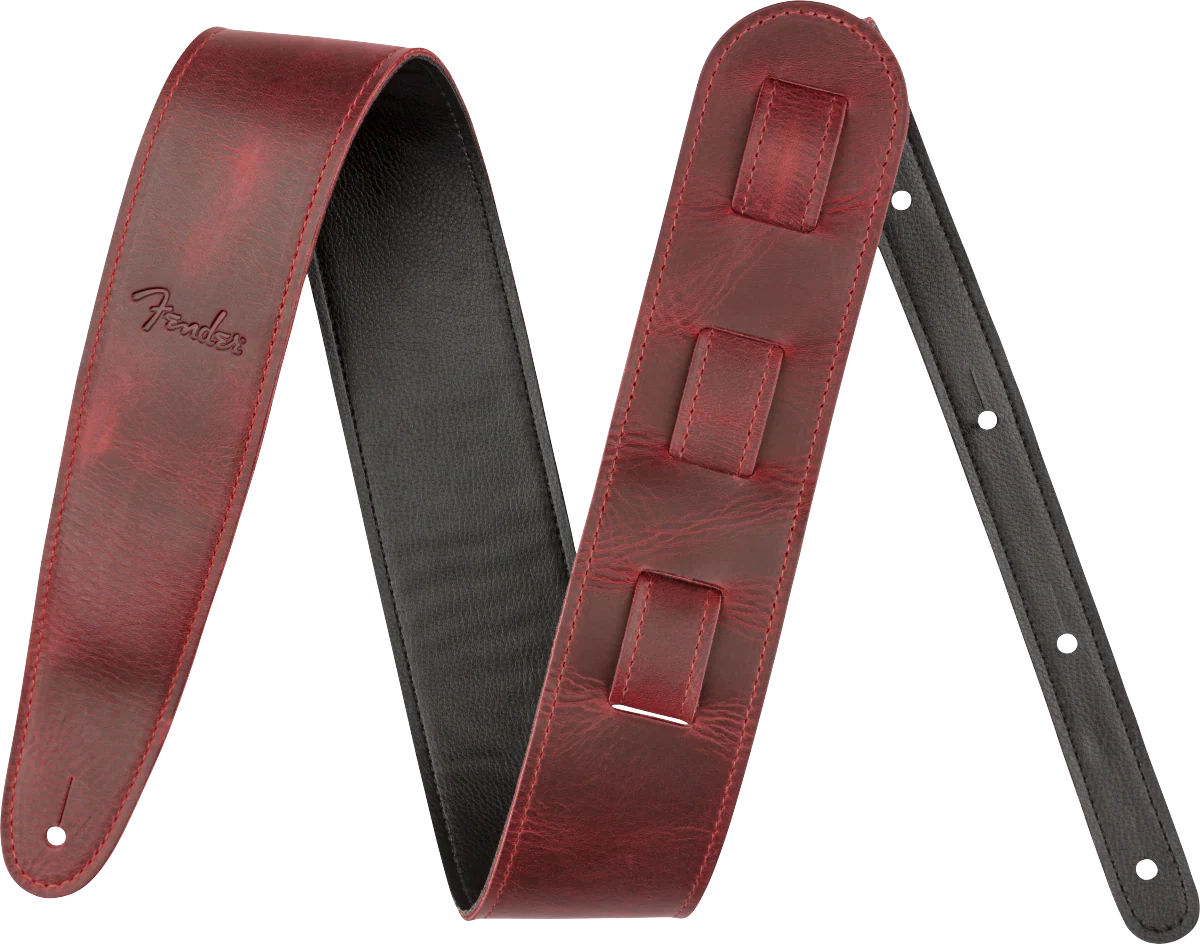Fender Limited Leather Strap Oxblood