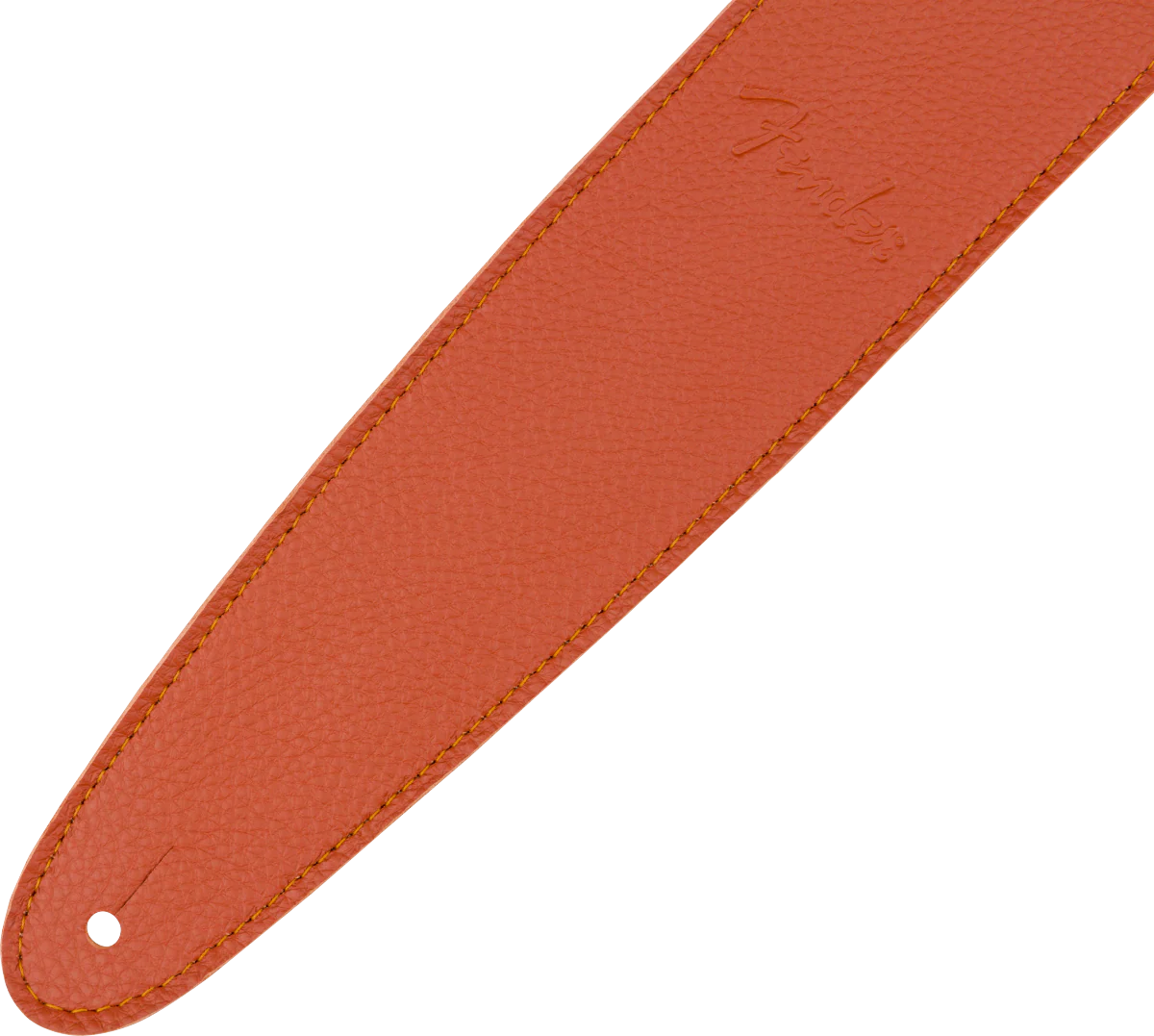 Fender Limited Leather Strap Tangerine - Image 2