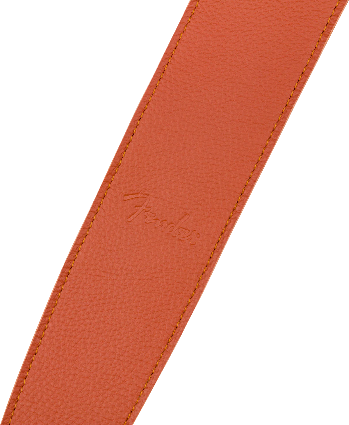Fender Limited Leather Strap Tangerine - Image 3