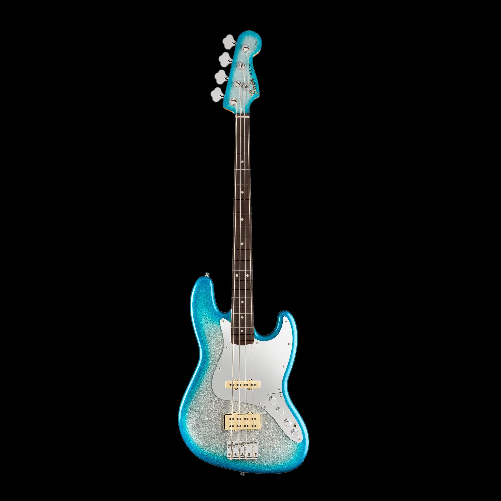 Fender Limited Player Plus x Blu DeTiger Jazz Bass Sky Burst Sparkle (Chambered) With Gig Bag - Image 2