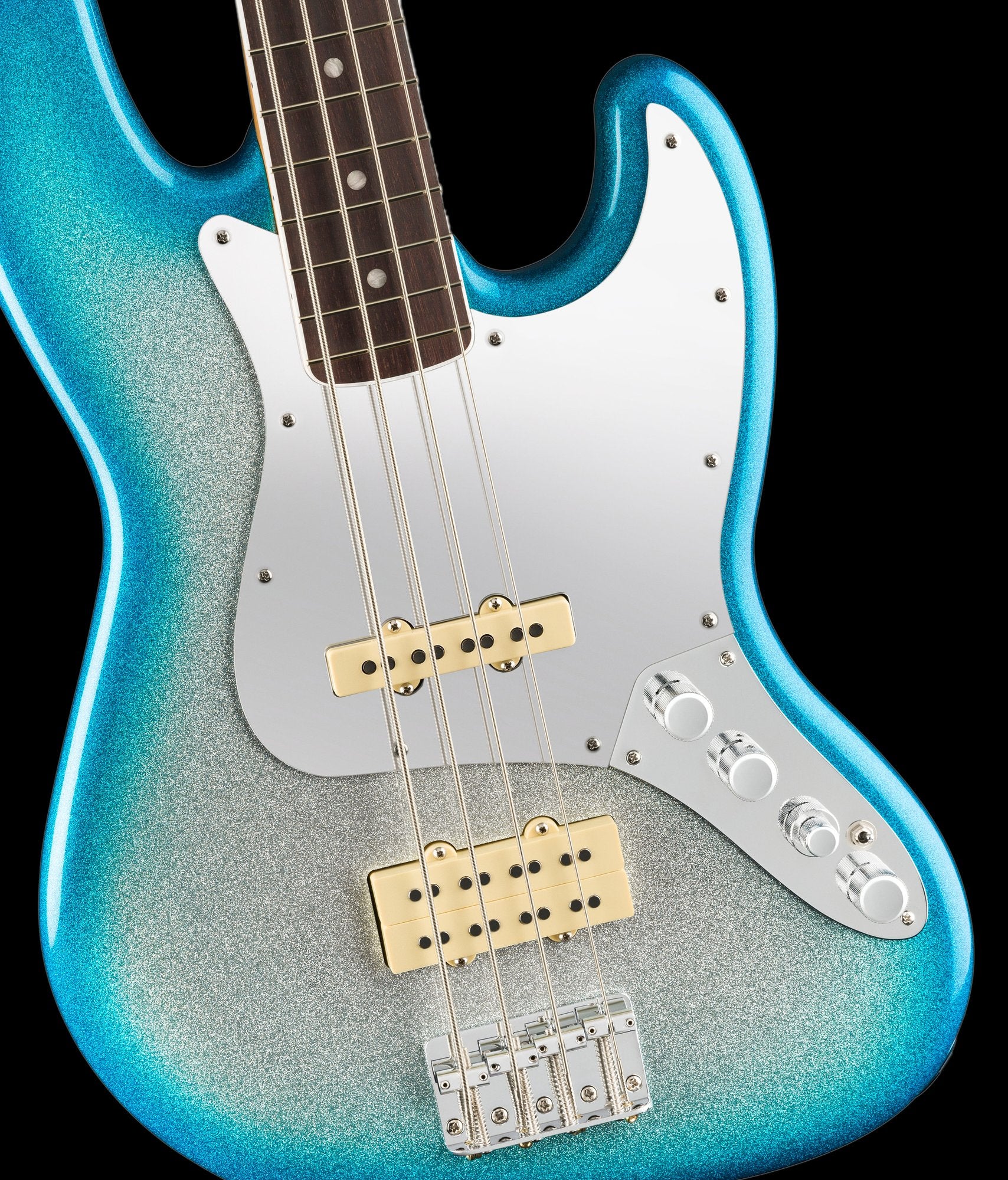 Fender Limited Player Plus x Blu DeTiger Jazz Bass Sky Burst Sparkle (Chambered) With Gig Bag - Image 4