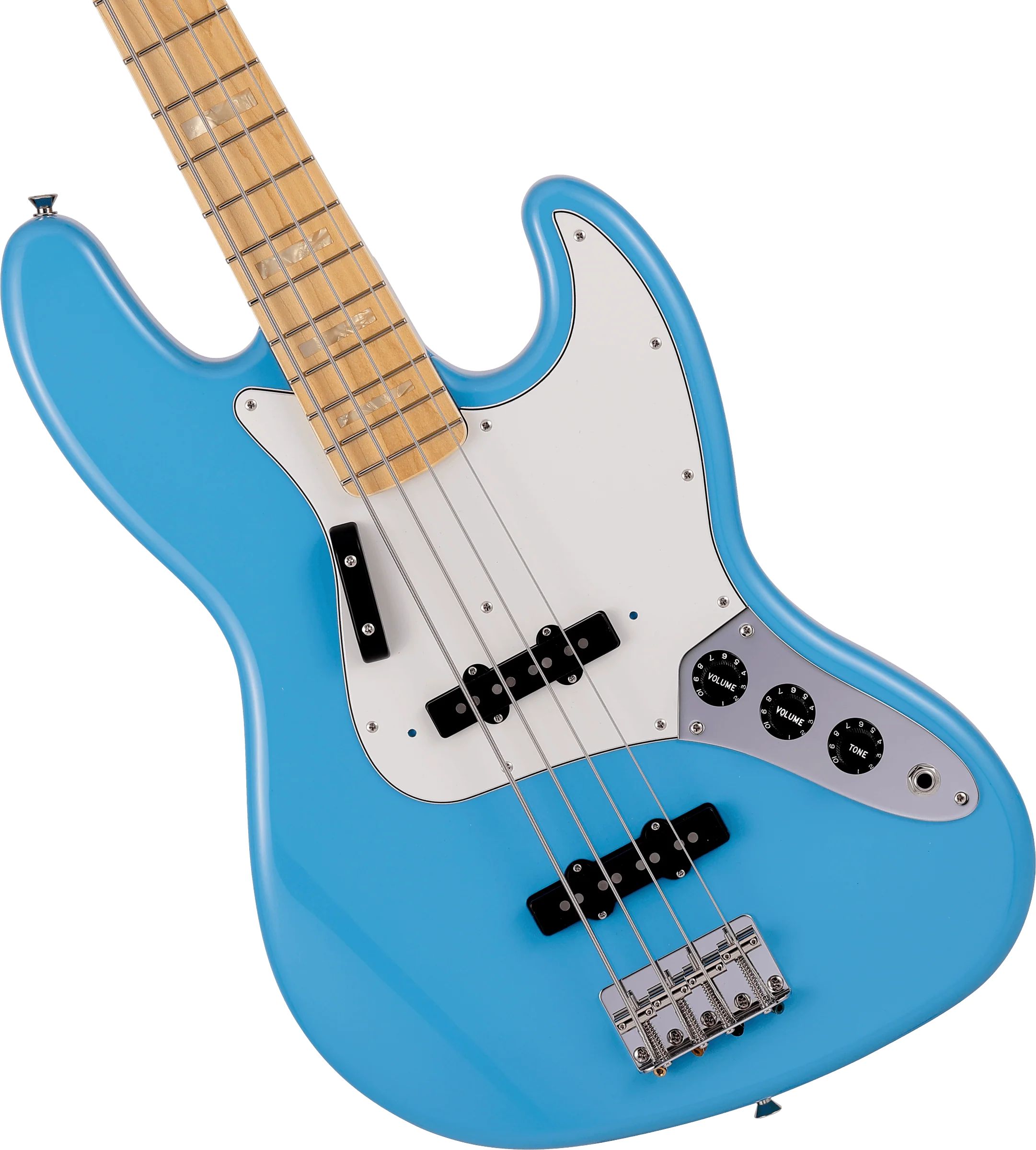 Fender Made in Japan Limited International Color Jazz Bass Maple Fingerboard Maui Blue  With Gig Bag - Image 3