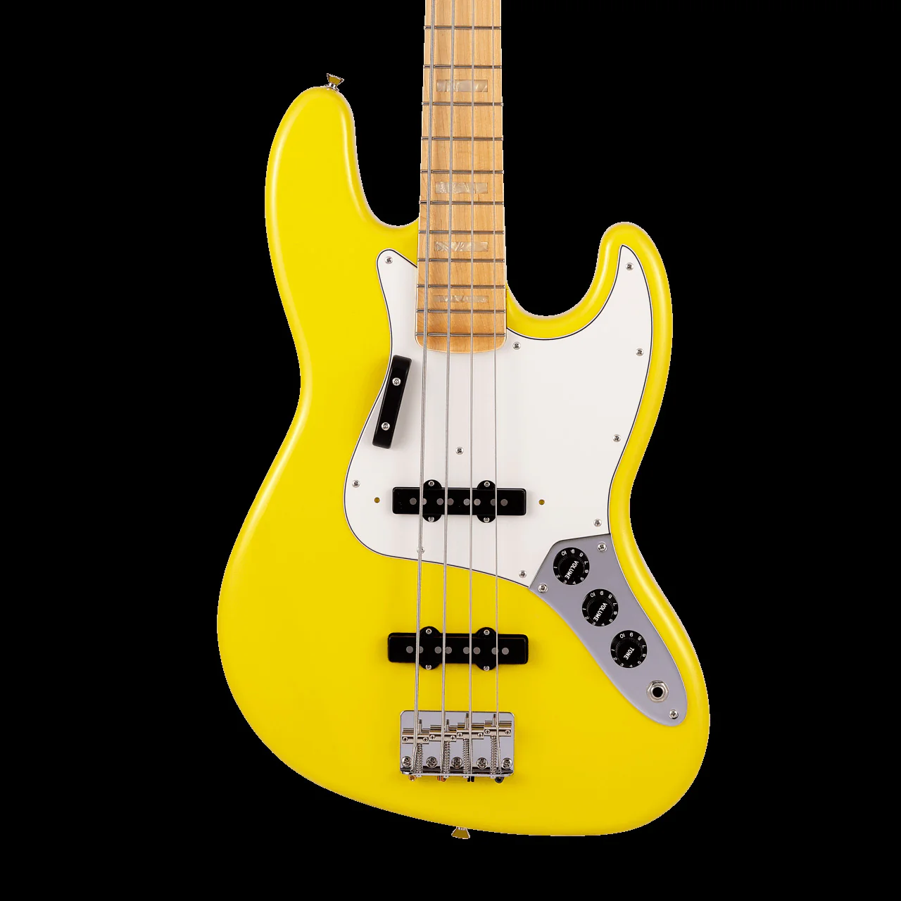 Fender Made in Japan Limited International Color Jazz Bass Maple Fingerboard Monaco Yellow With Gig Bag