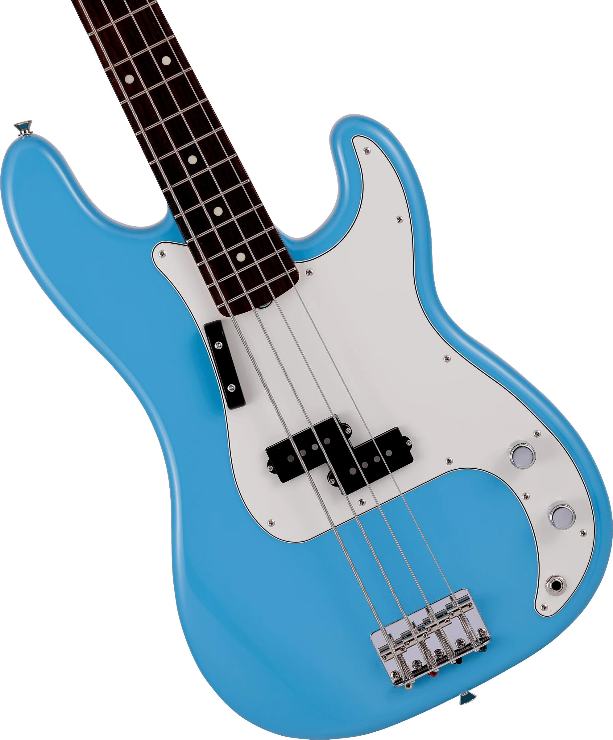 Fender Made in Japan Limited International Color Precision Bass Rosewood Fingerboard Maui Blue  With Gig Bag - Image 3