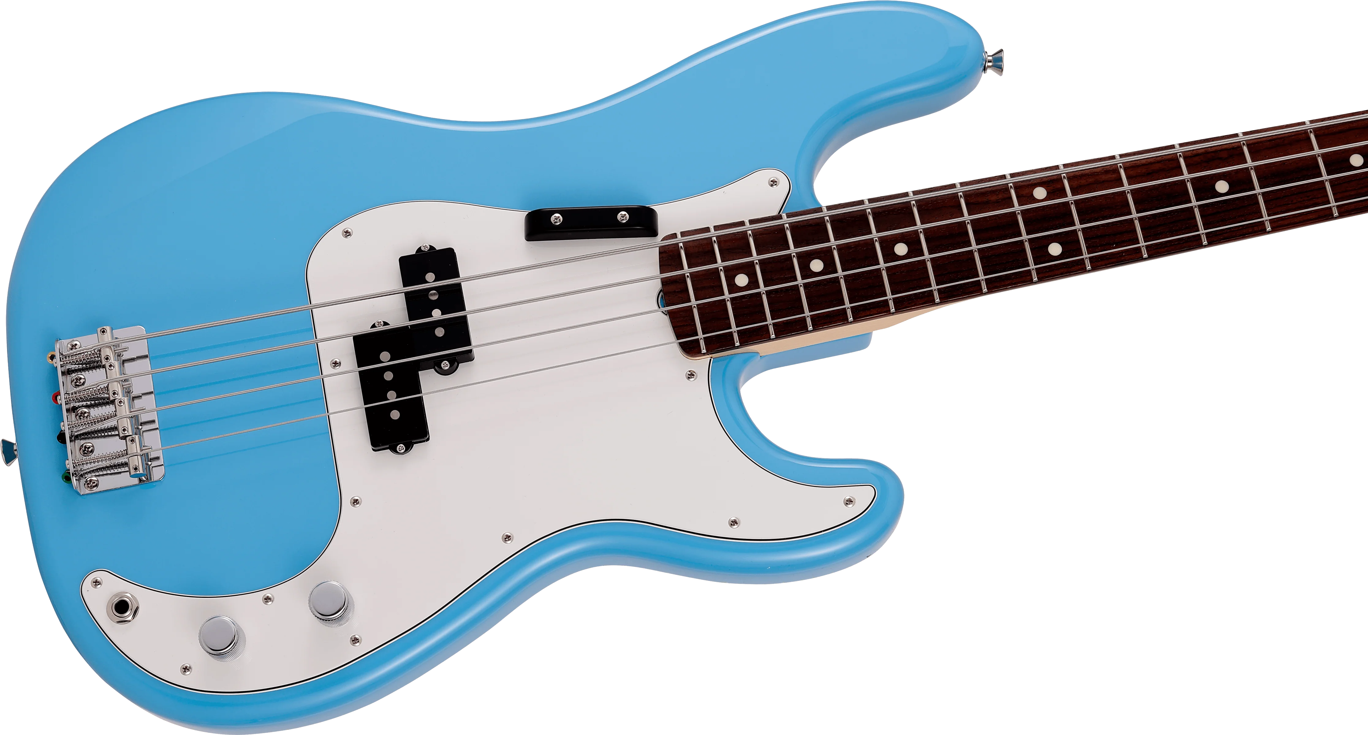 Fender Made in Japan Limited International Color Precision Bass Rosewood Fingerboard Maui Blue  With Gig Bag - Image 4