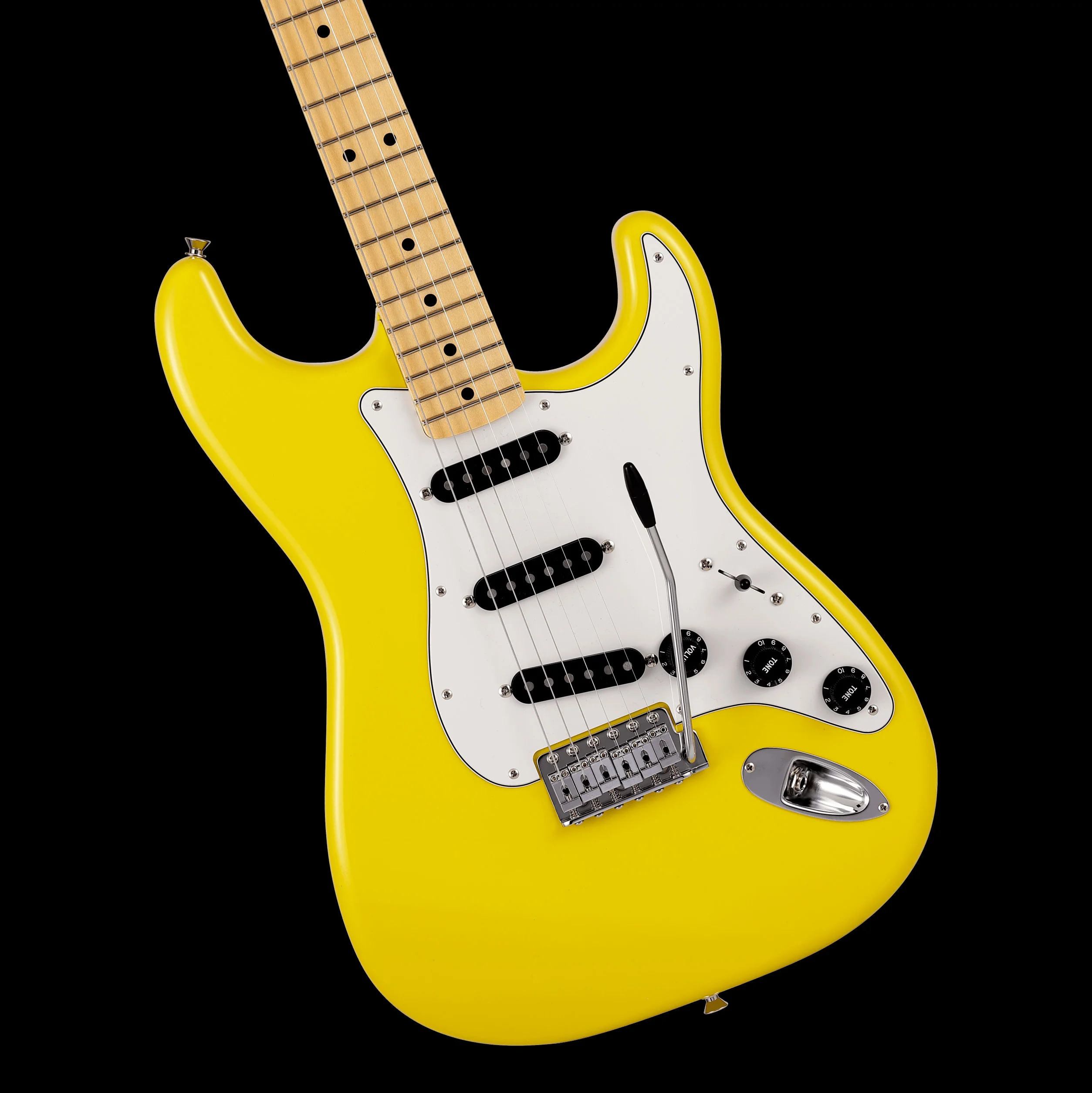 Fender Made in Japan Limited International Color Stratocaster Maple Fingerboard Monaco Yellow Electric Guitar With Gig Bag - Image 3