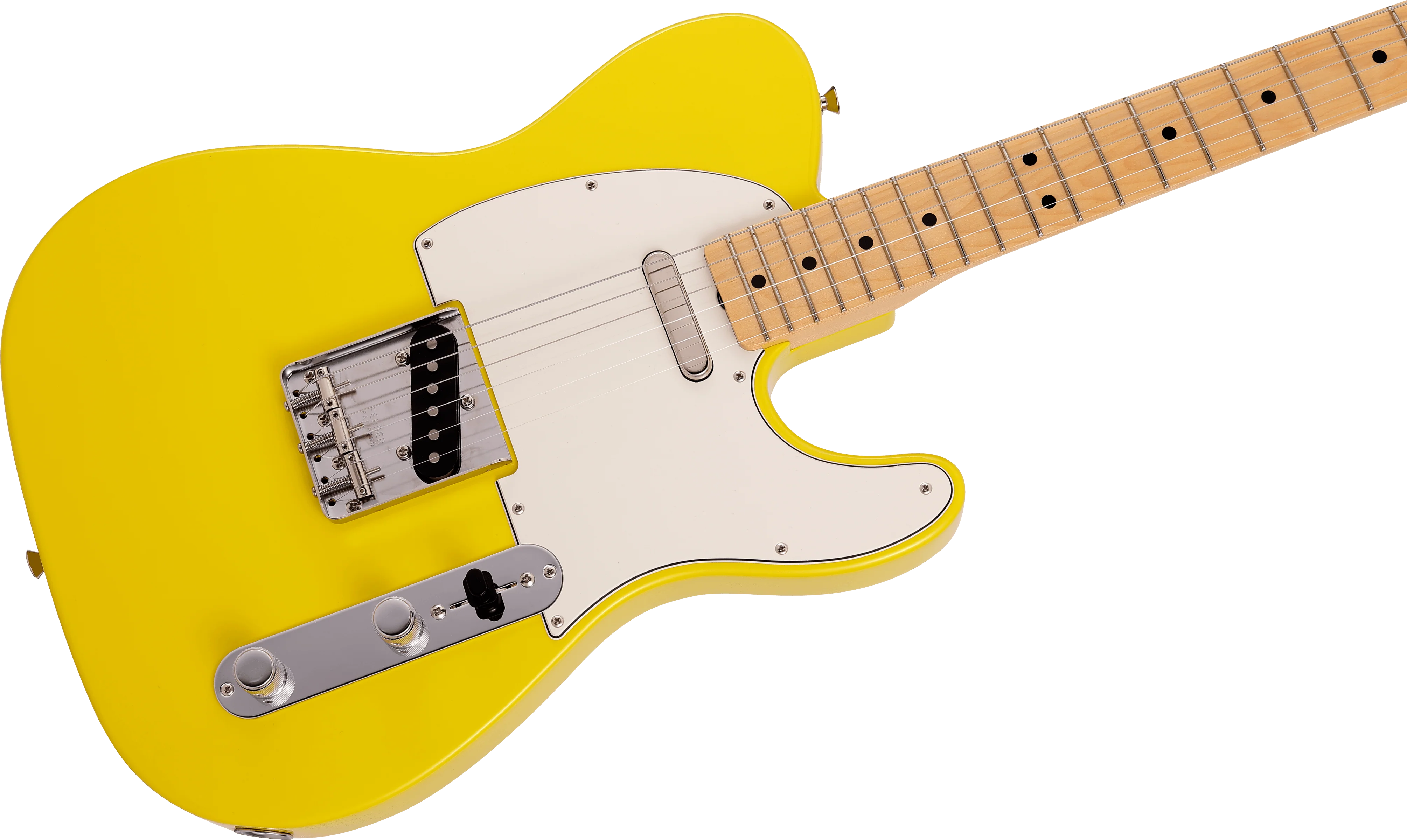 Fender Made in Japan Limited International Color Telecaster Maple Fingerboard Monaco Yellow Electric Guitar With Gig Bag - Image 4
