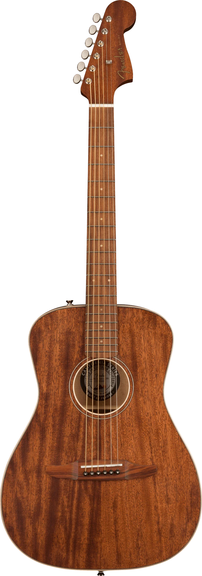 Fender Malibu Special All Mahogany Pau Ferro Fingerboard Natural Acoustic Guitar With Bag - Image 2