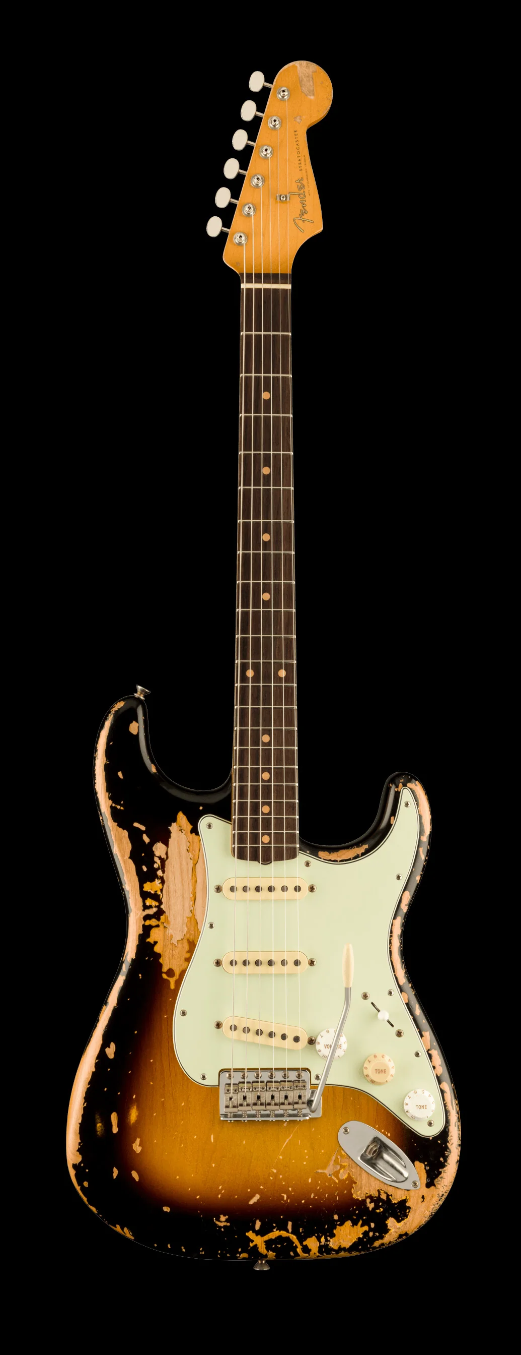 Fender Mike McCready Road Worn 60's Stratocaster 3-Color Sunburst With Case - Image 2