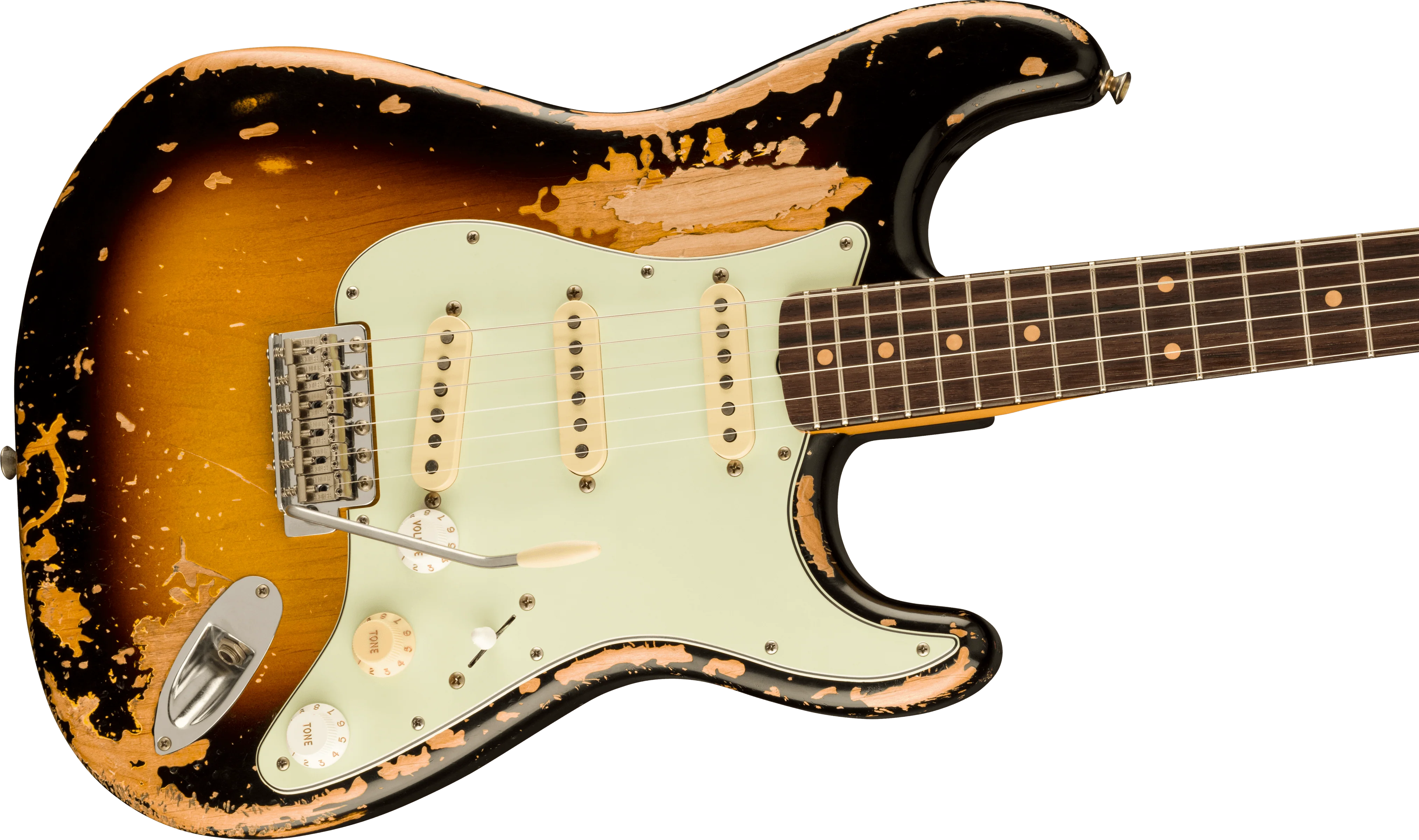 Fender Mike McCready Road Worn 60's Stratocaster 3-Color Sunburst With Case - Image 5