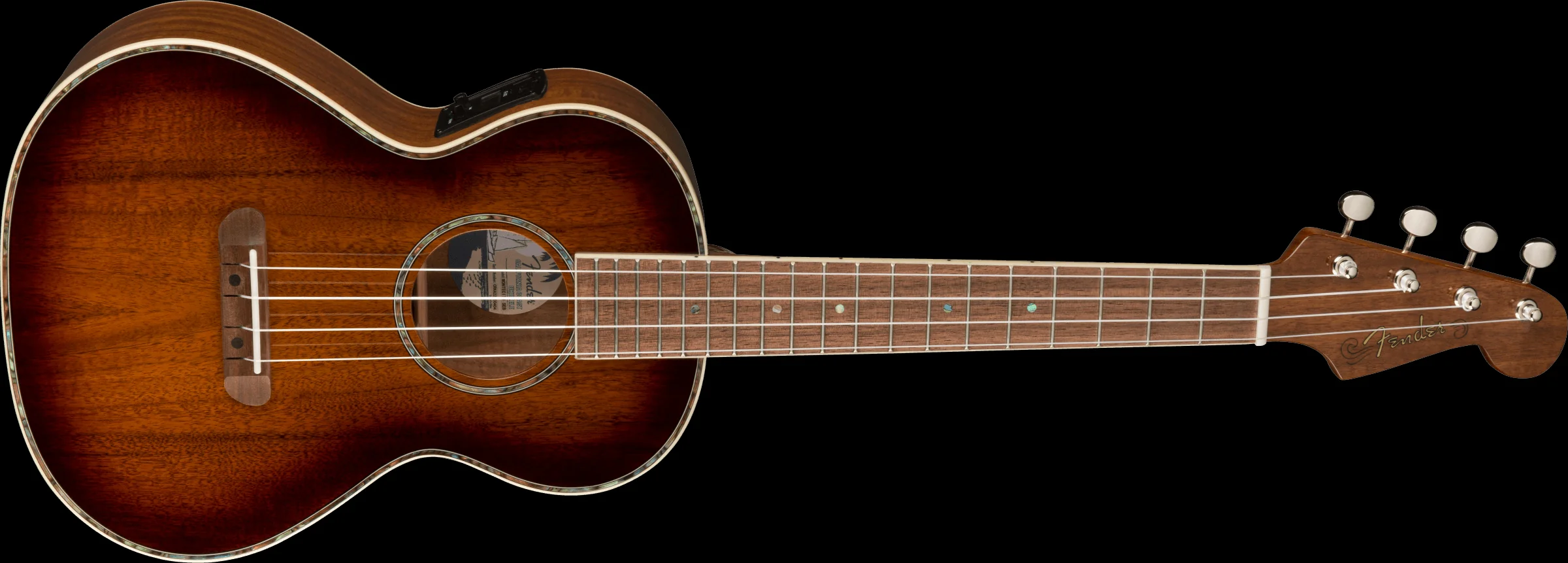 Fender Montecito Tenor Ukulele Shaded Edge Burst With Bag - Image 5