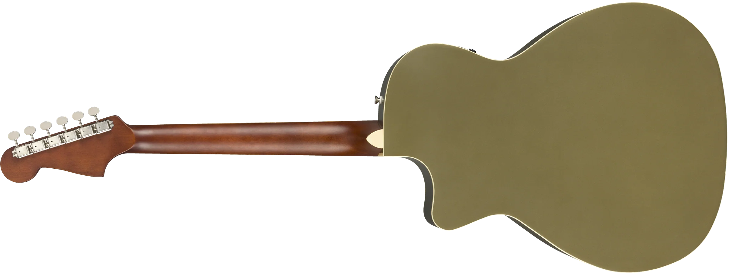 Fender California Series Newporter Player Acoustic Electric Guitar - Olive Satin - Image 2