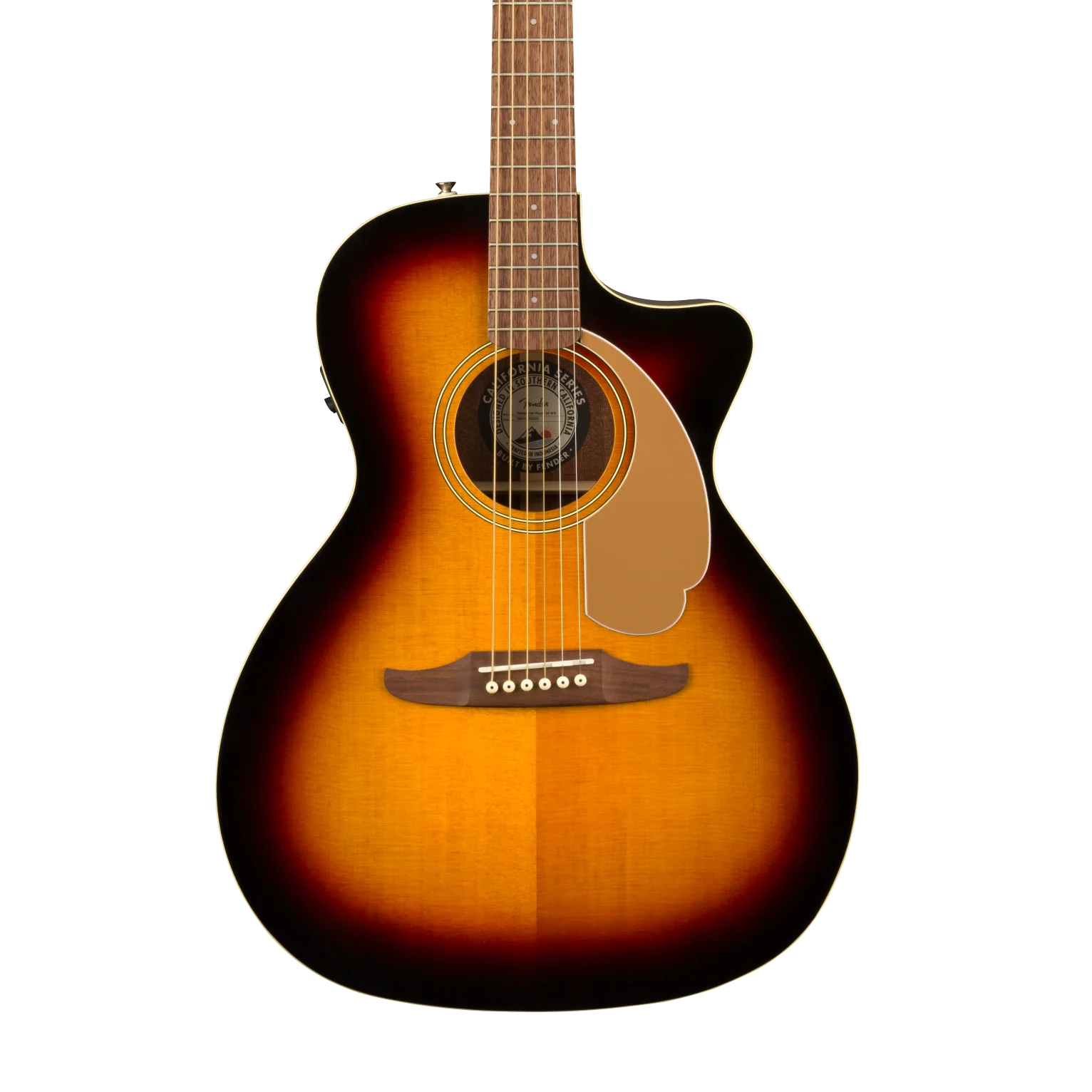Fender Newporter Player Walnut Fingerboard Sunburst Acoustic Guitar