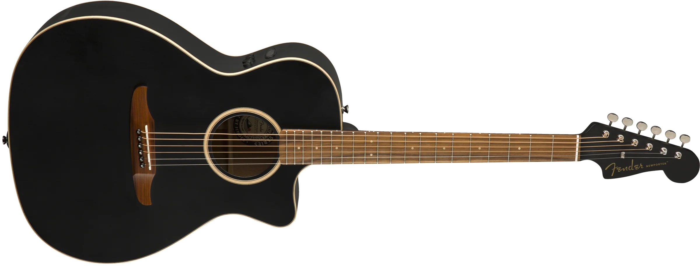 Fender Newporter Special Pau Ferro Fingerboard Matte Black With Bag - Image 2