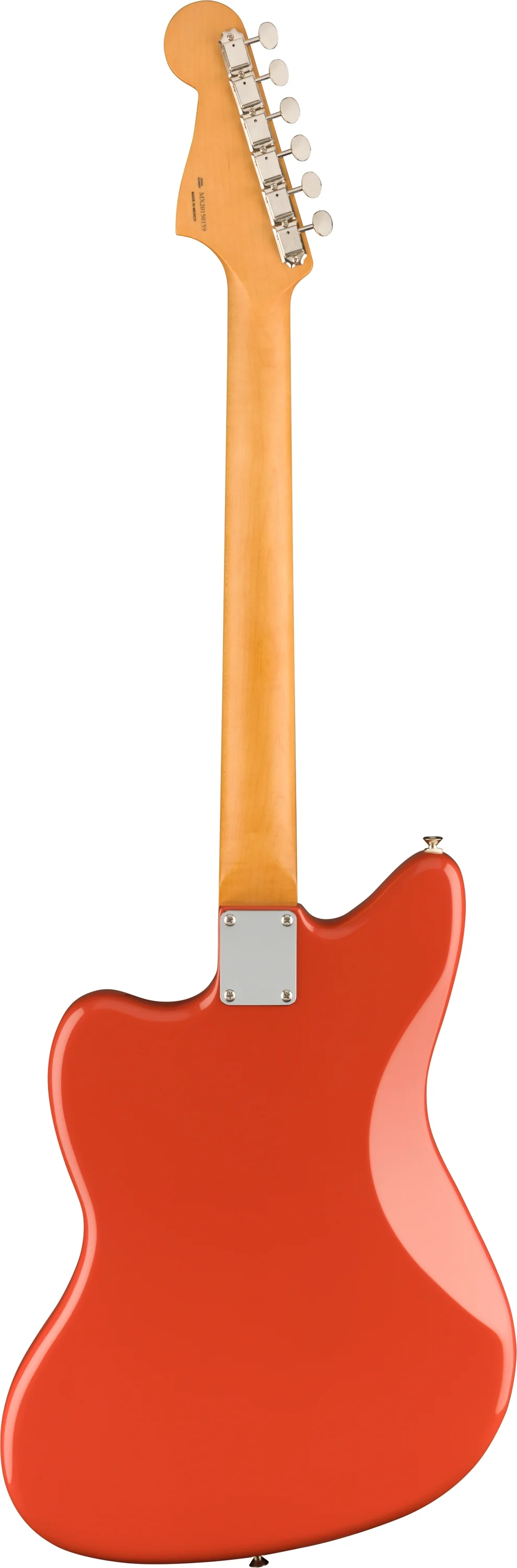 Fender Noventa Jazzmaster Maple Fingerboard Fiesta Red Electric Guitar - Image 3
