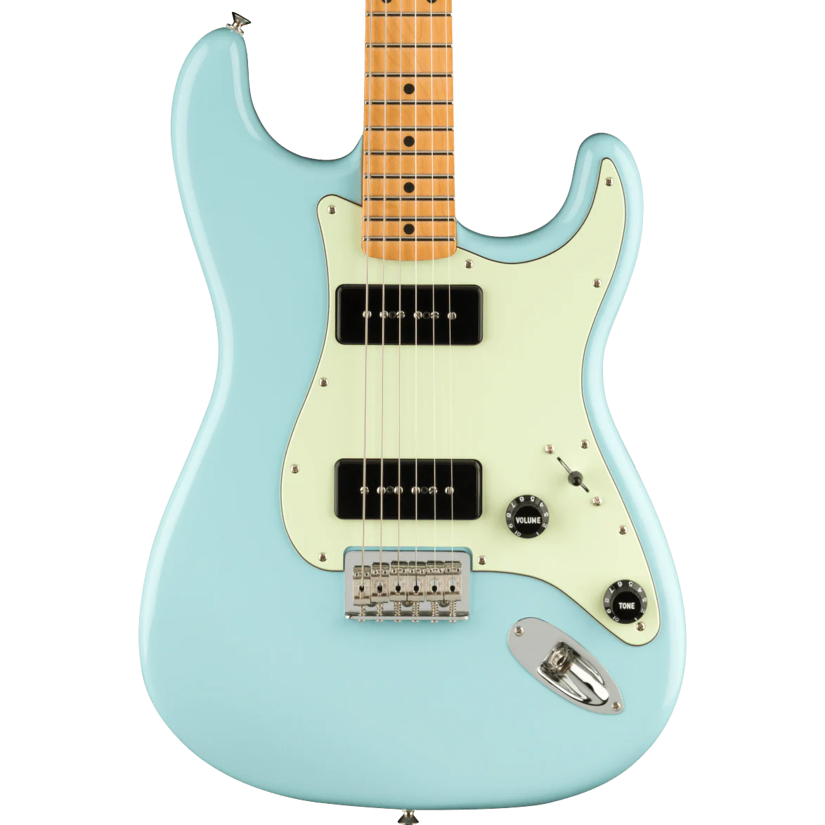 Fender Noventa Stratocaster Maple Fingerboard Daphne Blue Electric Guitar