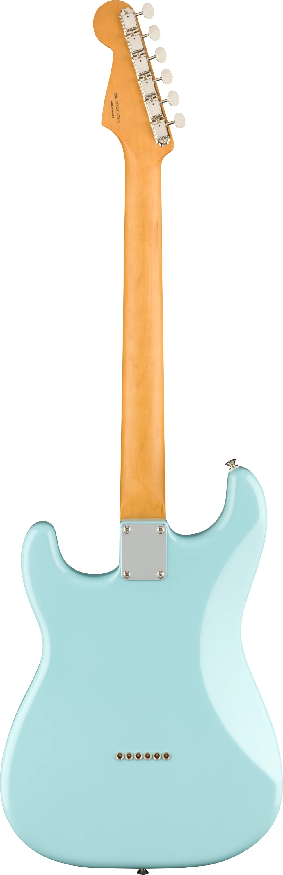 Fender Noventa Stratocaster Maple Fingerboard Daphne Blue Electric Guitar - Image 3