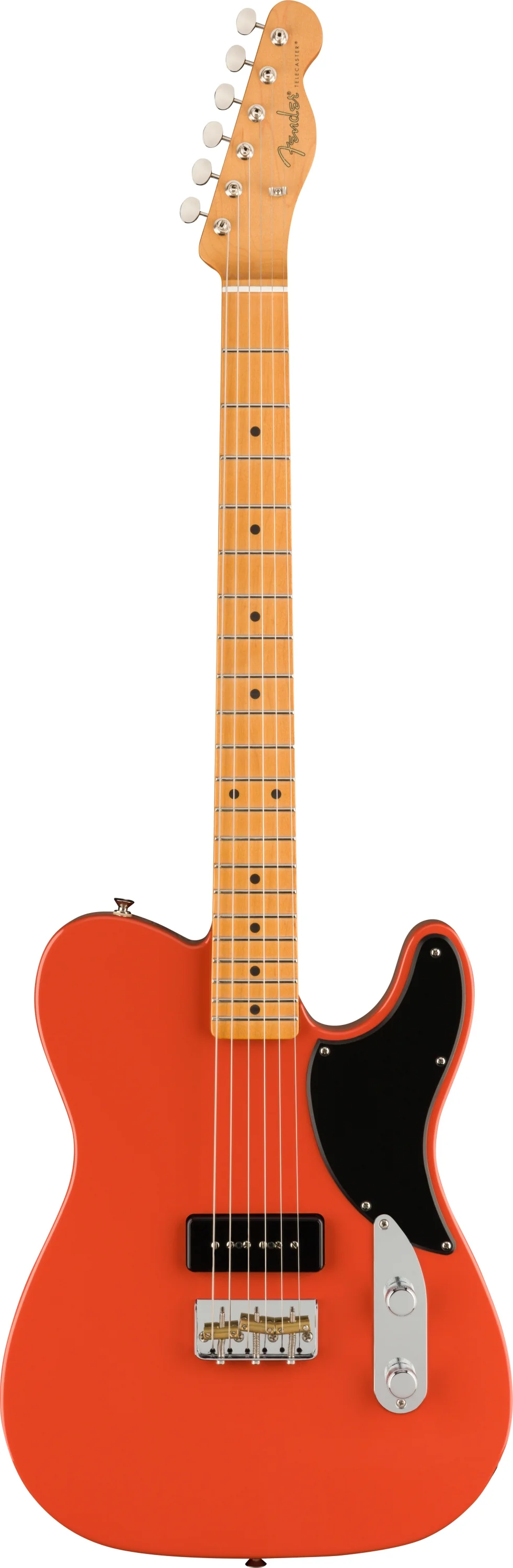 Fender Noventa Telecaster Maple Fingerboard Fiesta Red Electric Guitar - Image 2