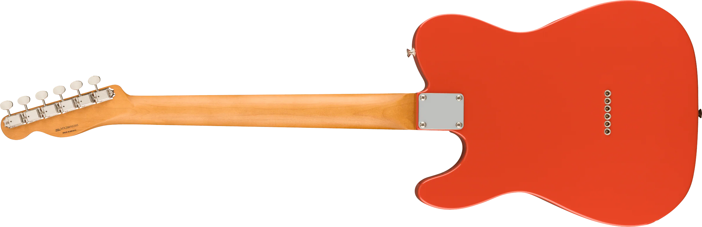 Fender Noventa Telecaster Maple Fingerboard Fiesta Red Electric Guitar - Image 3