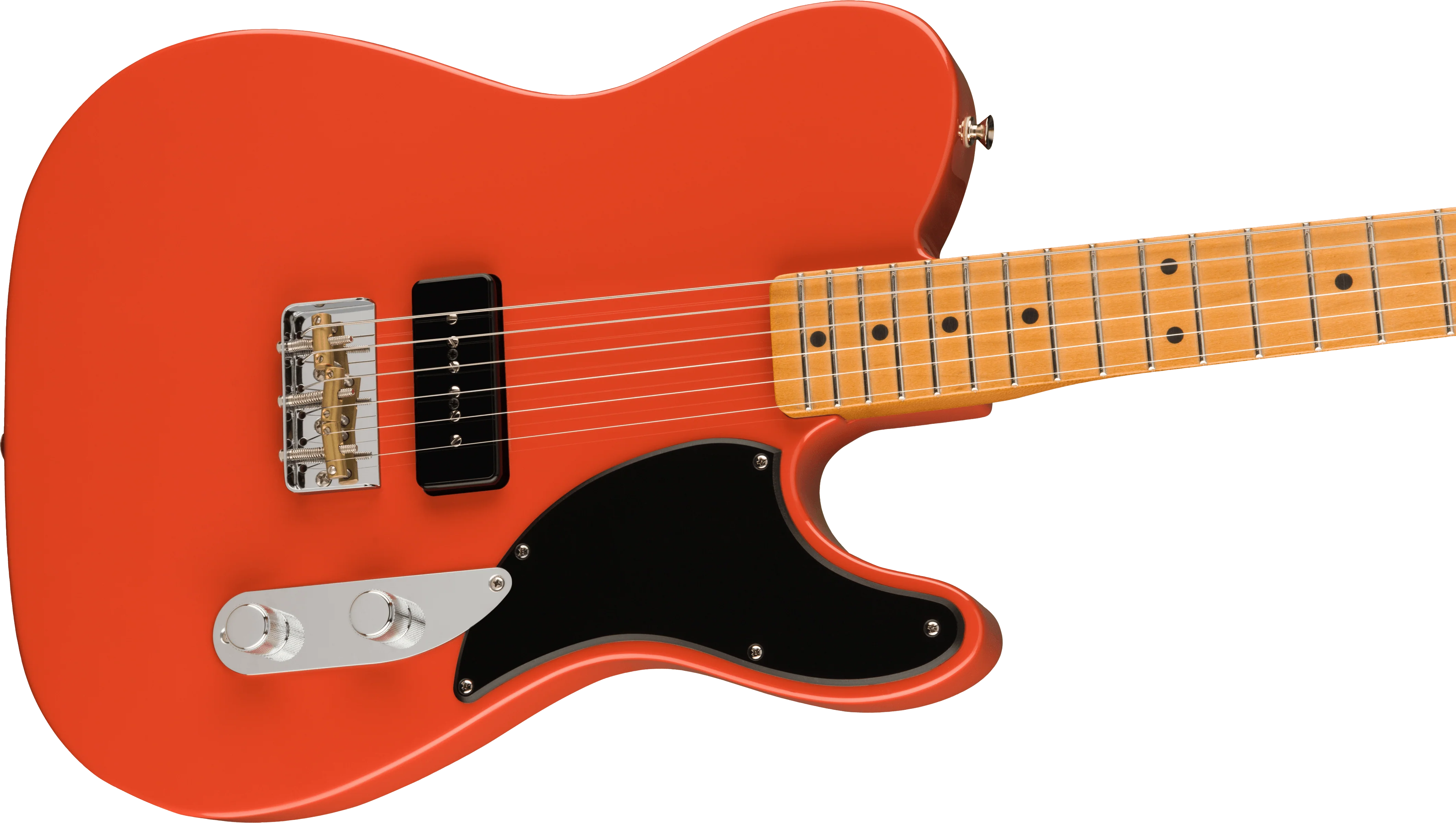 Fender Noventa Telecaster Maple Fingerboard Fiesta Red Electric Guitar - Image 5