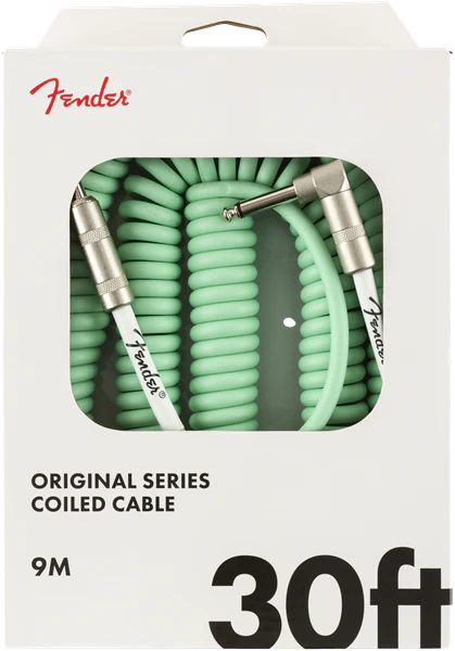 Fender Original Coil 30-ft. Surf Green Cable - Image 2