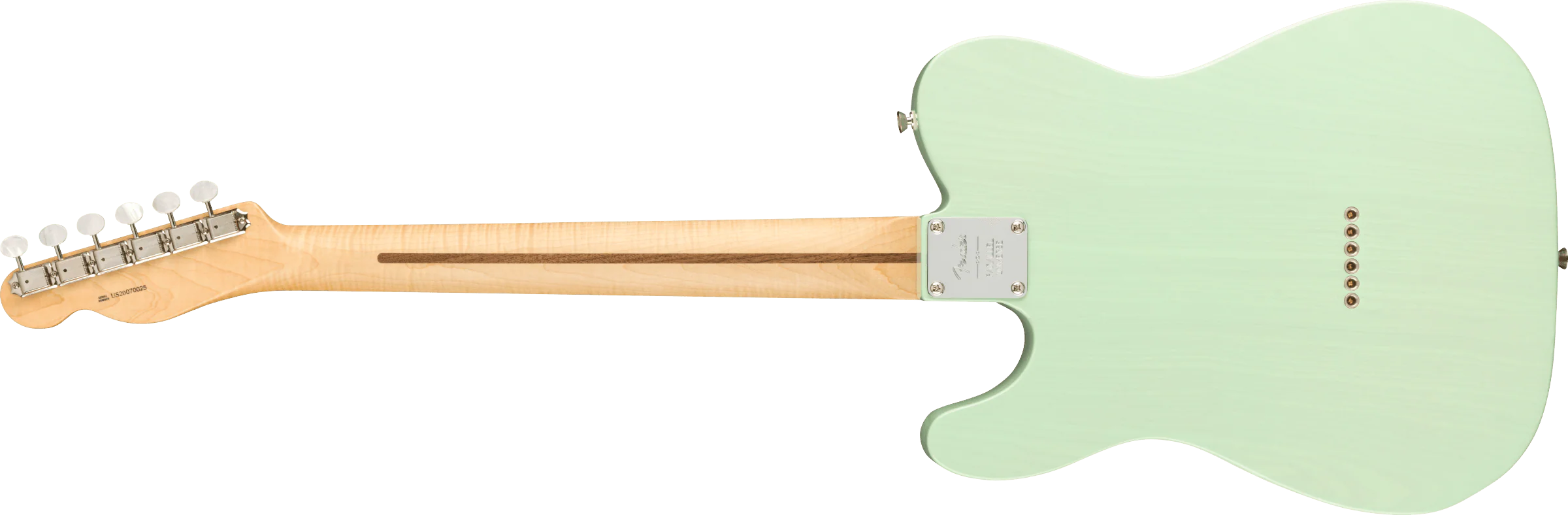 Fender Parallel Universe II Tele Mágico Maple Fingerboard Transparent Surf Green - Image 3
