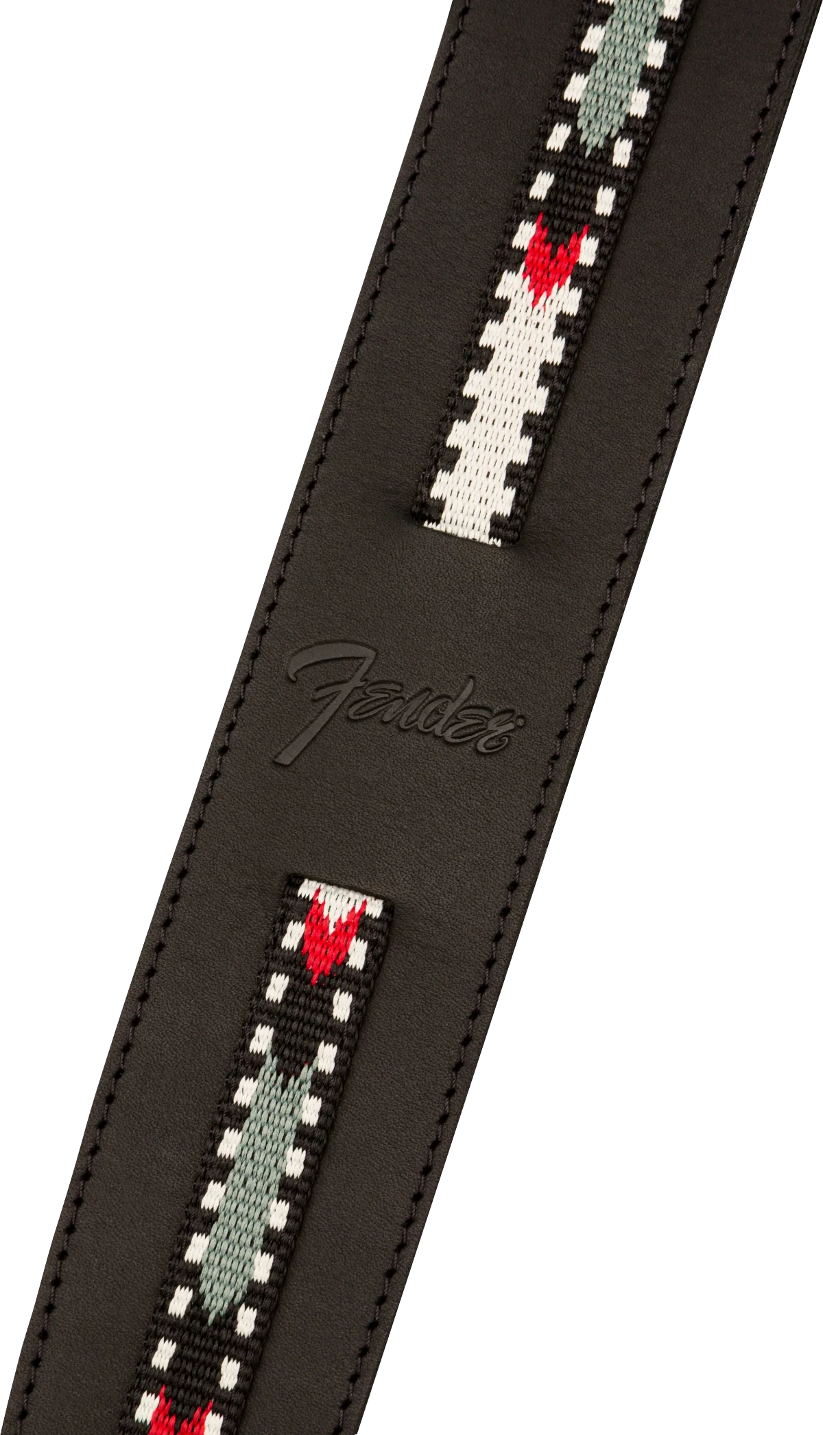 Fender Paramount Acoustic Leather Strap Black Straps - Image 2