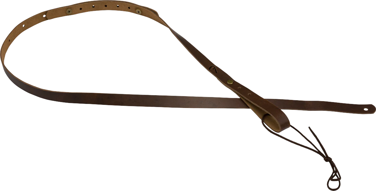 Fender Paramount Mandolin Leather Strap Brown Straps - Image 2