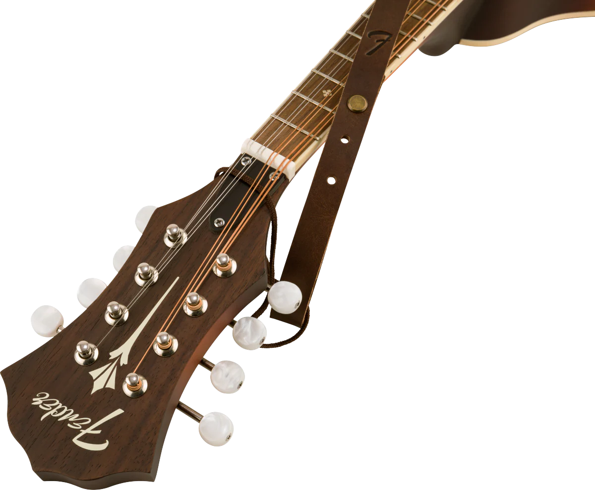 Fender Paramount Mandolin Leather Strap Brown Straps - Image 5