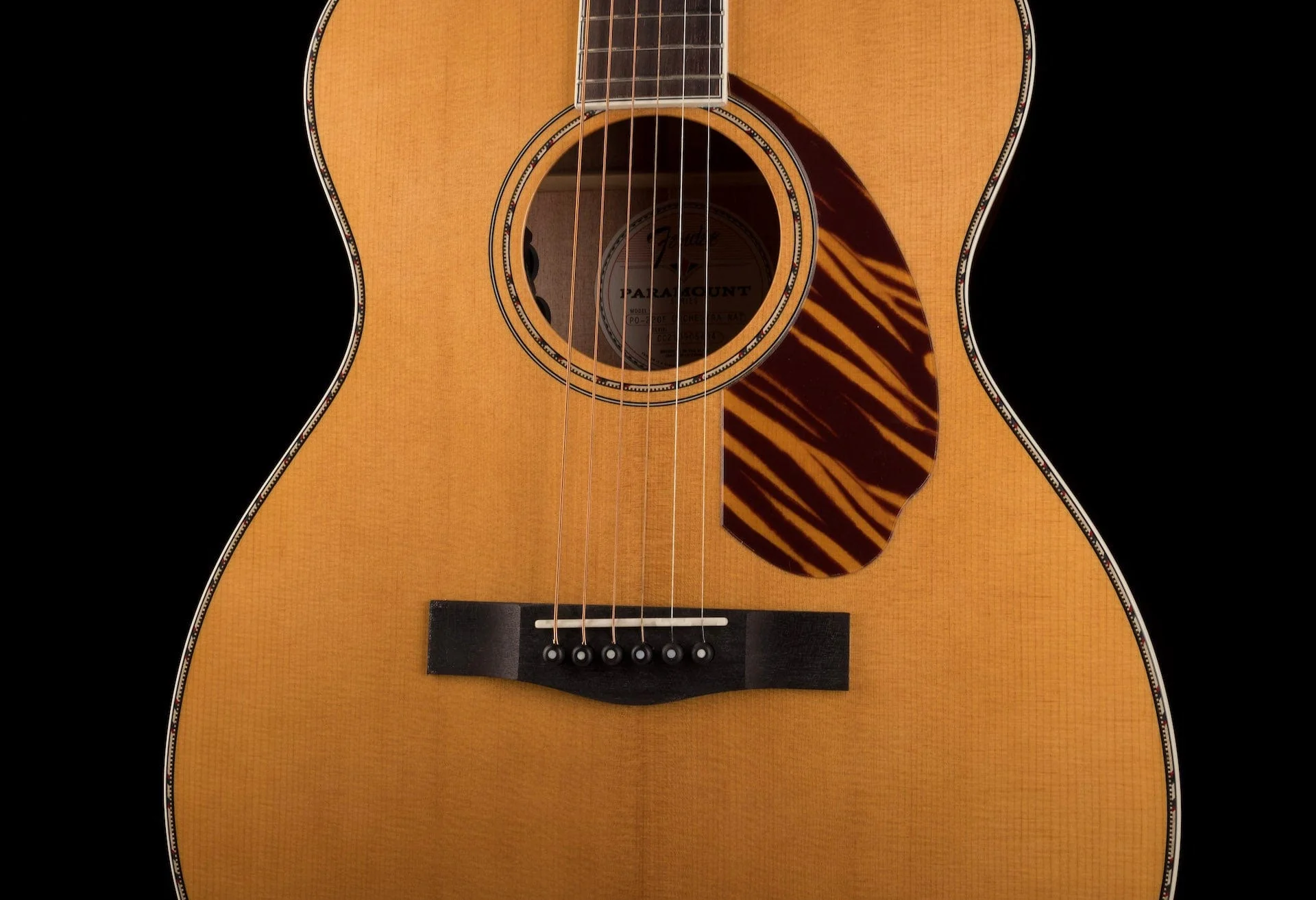 Used Fender Paramount PO 220E Orchestra Natural with Case - Image 6