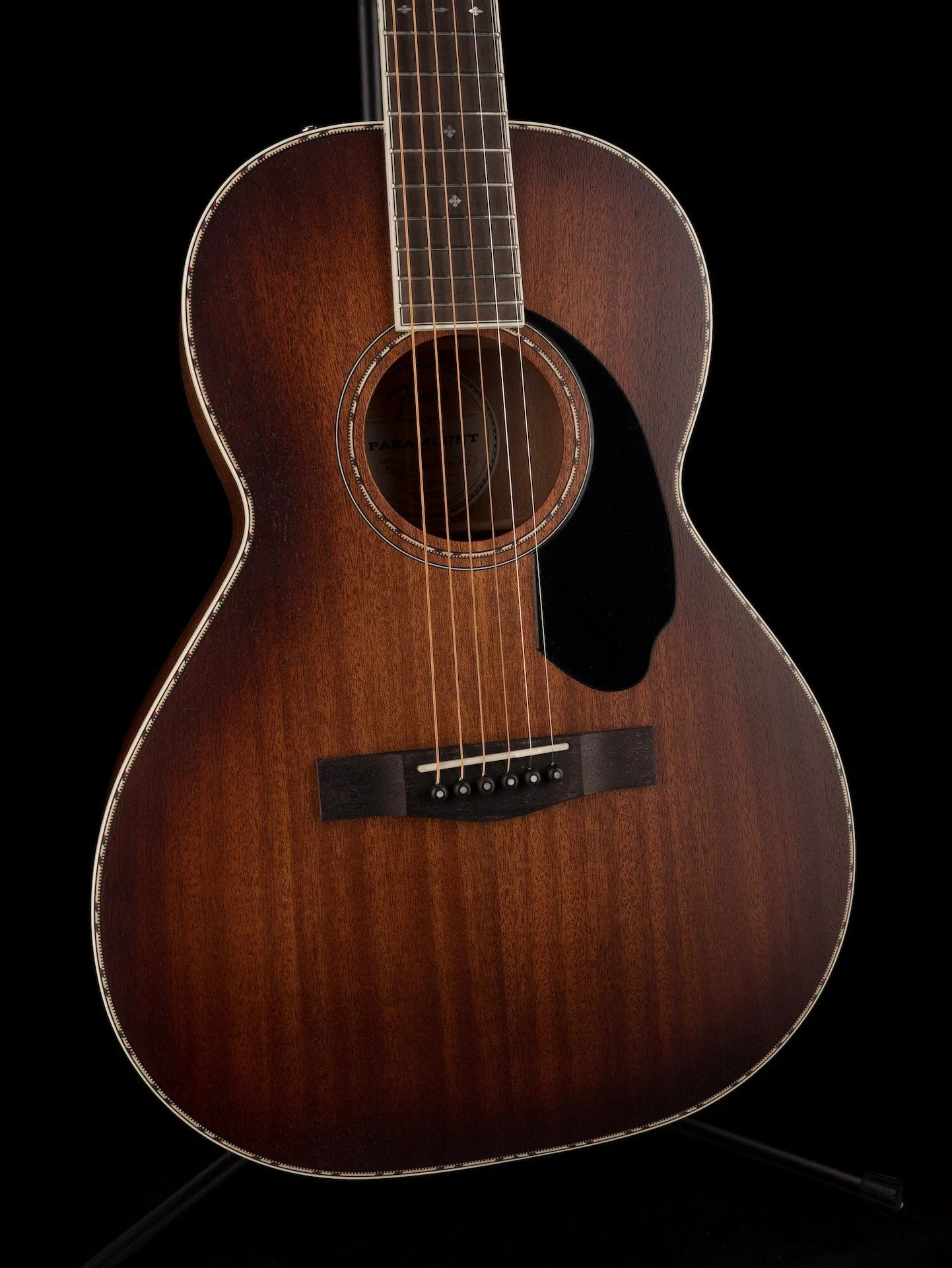 Used Fender Paramount PS-220E Parlor Aged Cognac Burst with Case - Image 2